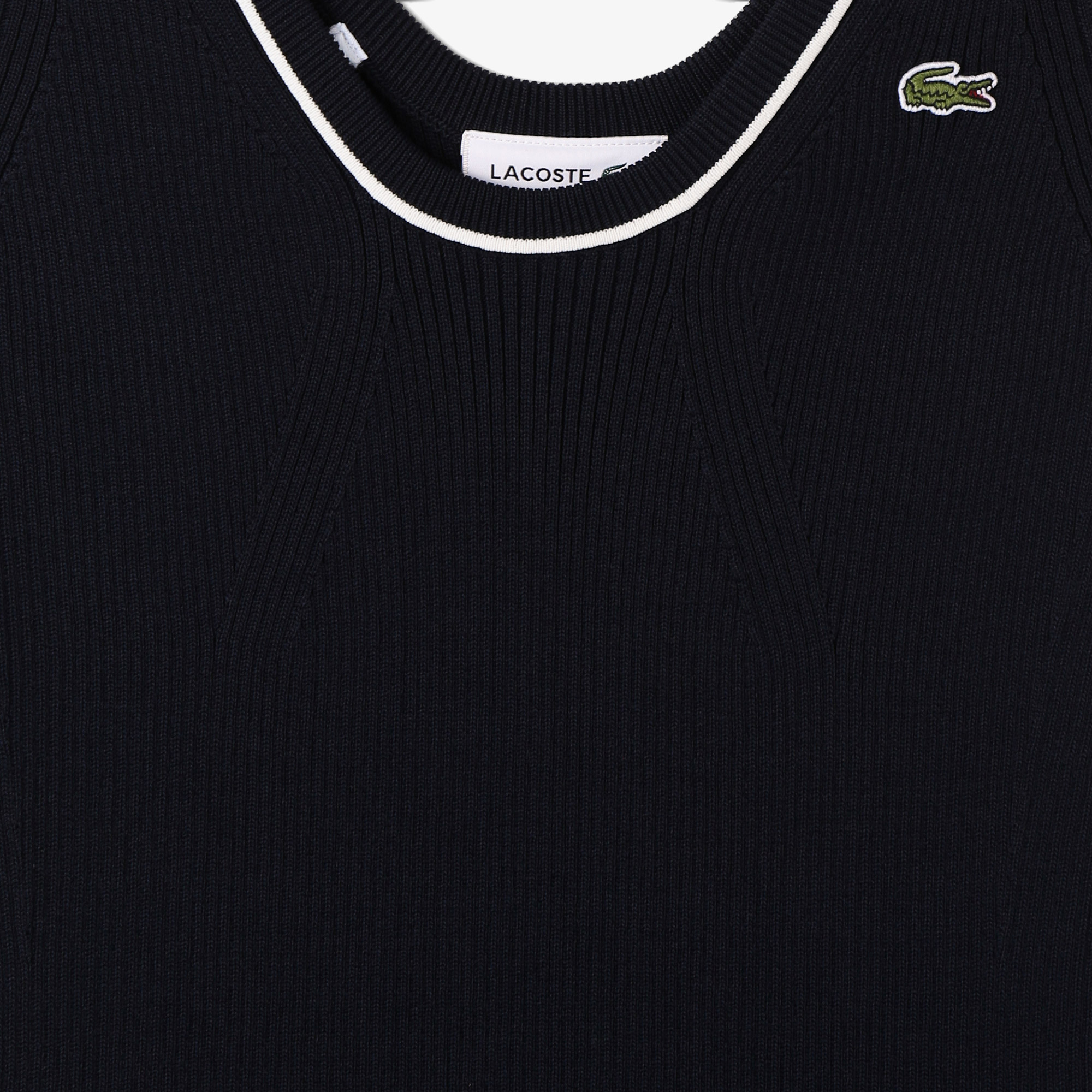 Lacoste Kadın Slim Fit Lacivert Bluz görsel 4