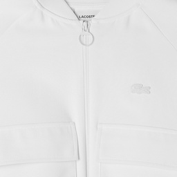 Kadın Regular Fit Fermuarlı Krem Ceket Krem