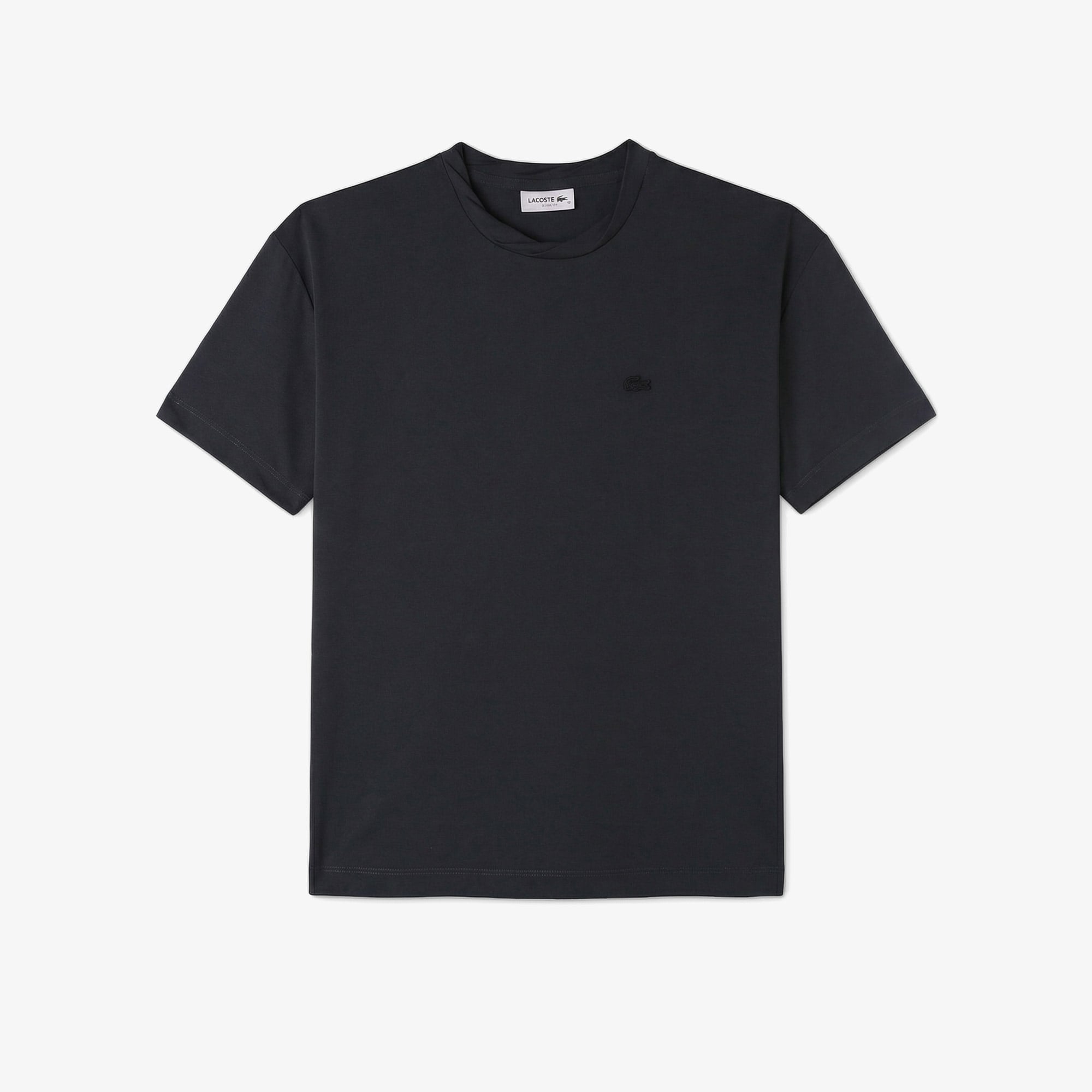 Lacoste Kadın Relaxed Fit Bisiklet Yaka Koyu Gri T-Shirt görsel 3