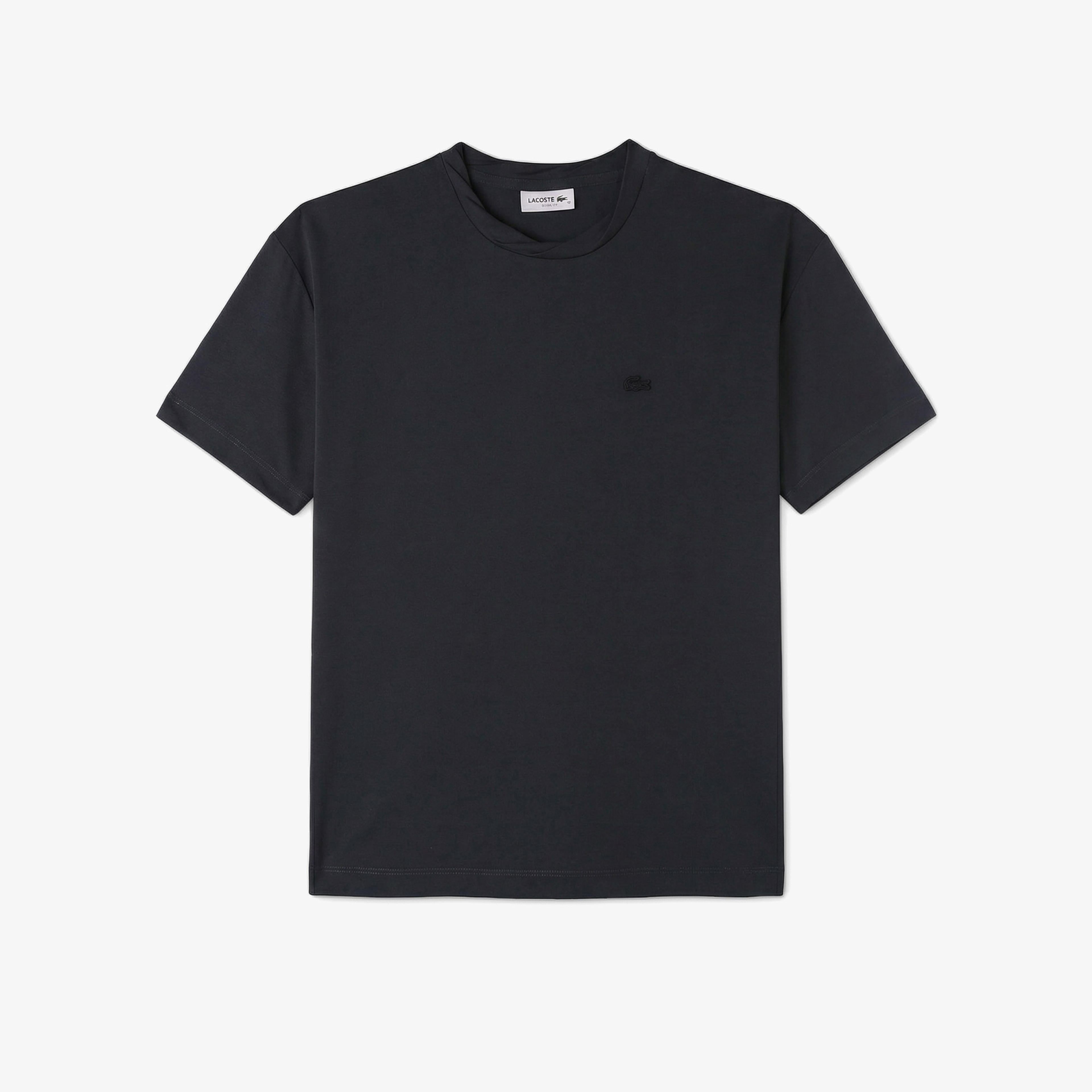 Kadın Relaxed Fit Bisiklet Yaka Koyu Gri T-Shirt