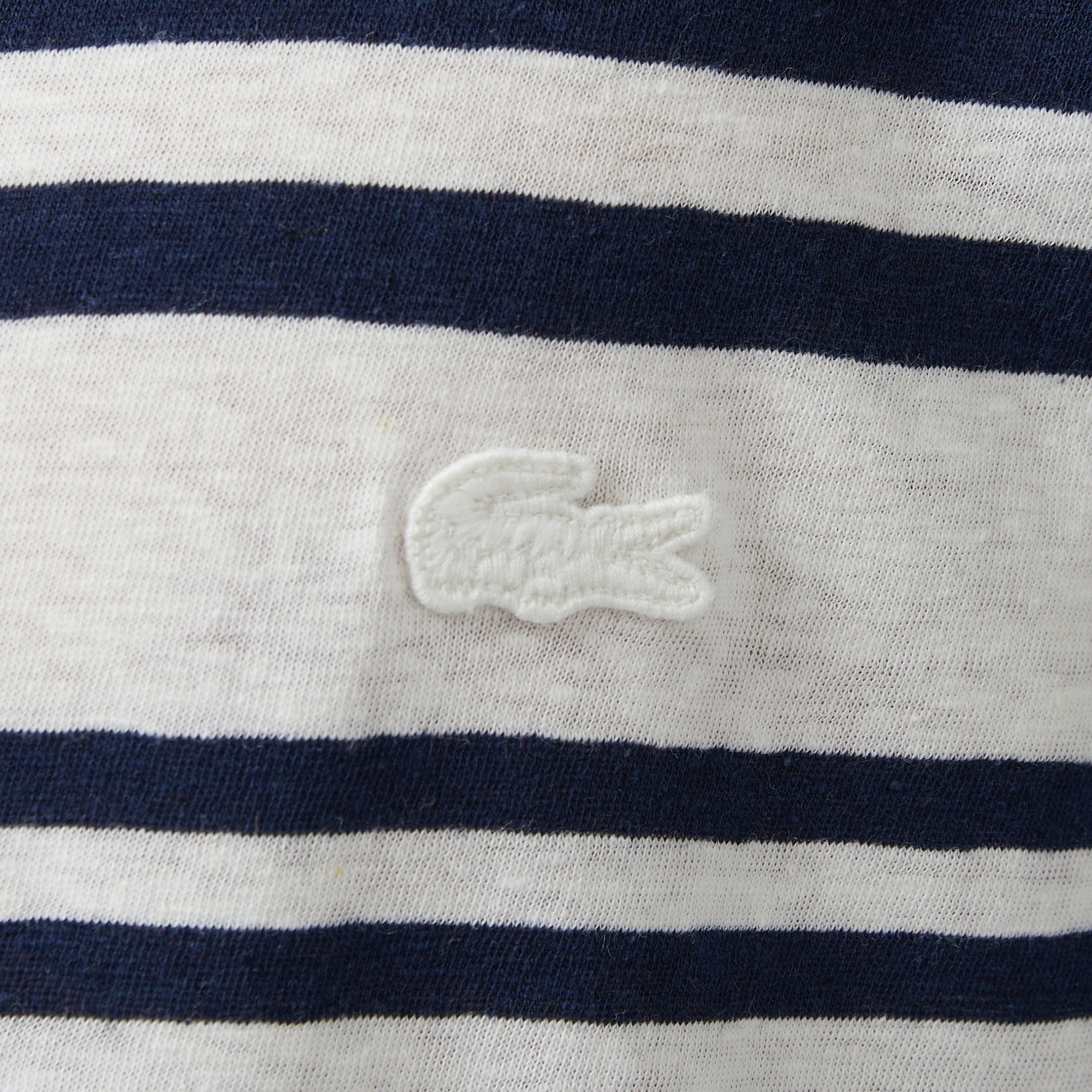 Erkek Regular Fit Bisiklet Yaka Çizgili Lacivert T-Shirt