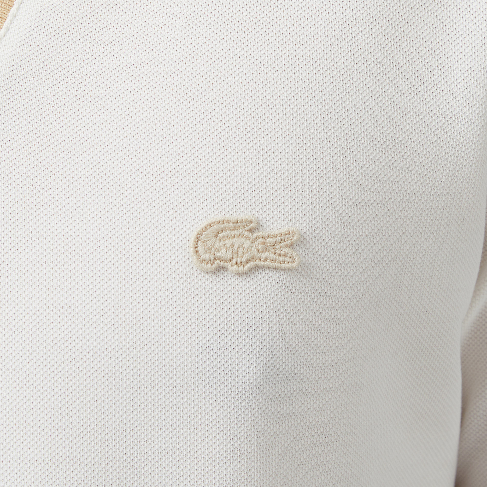 Lacoste Erkek Regular Fit Polo Yaka Krem Polo görsel 7