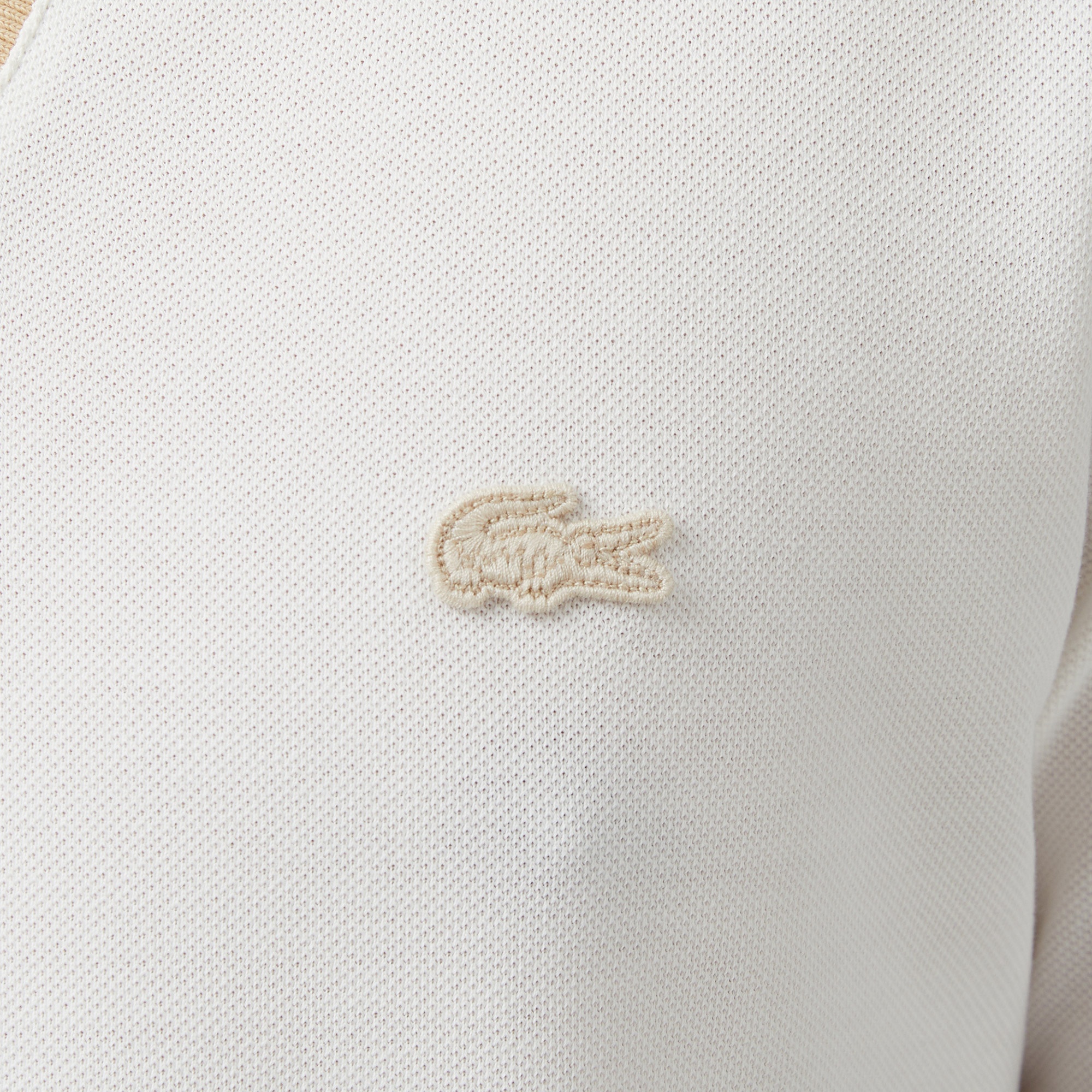 Erkek Regular Fit Polo Yaka Krem Polo