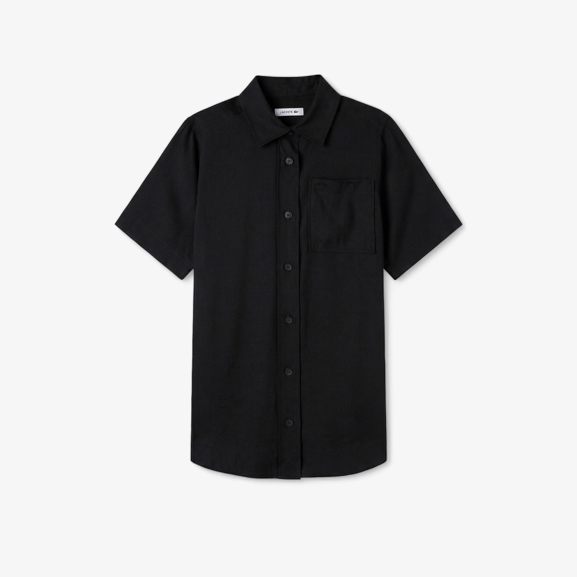 Kadın Relaxed Fit Kısa Kollu Siyah Elbise