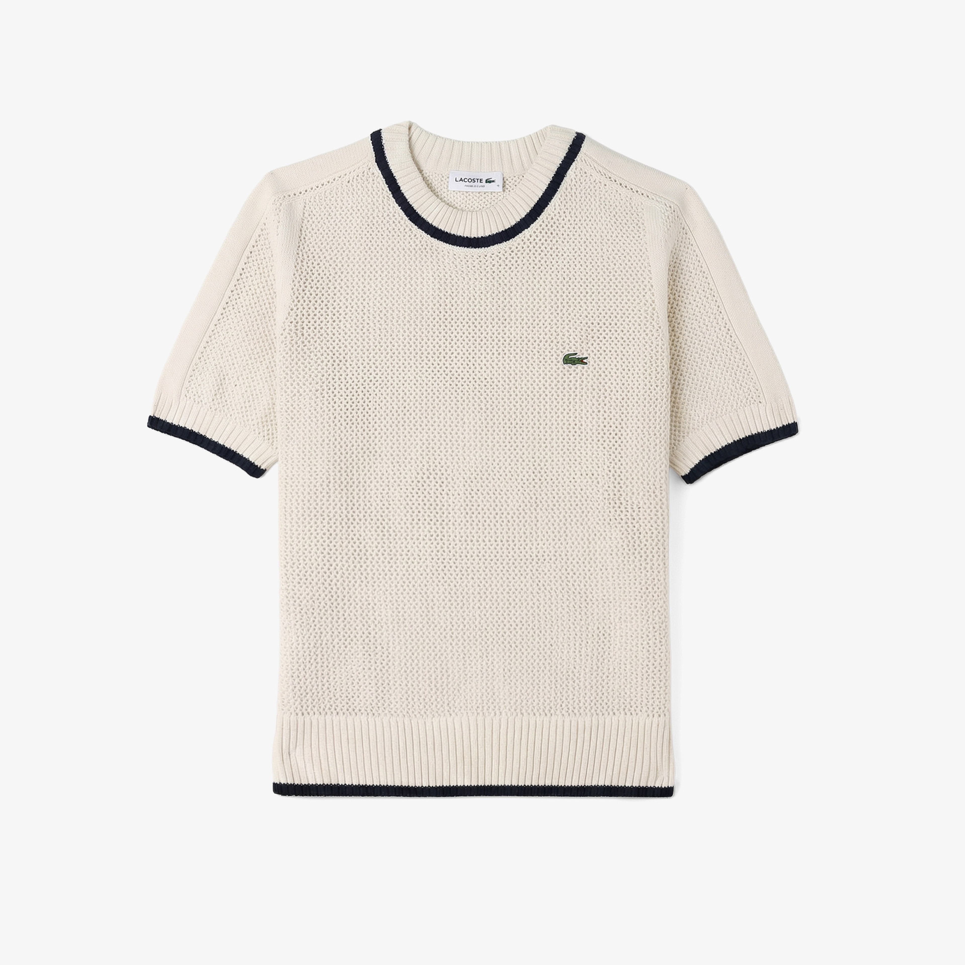 Kadın Classic Fit Bisiklet Yaka Krem Bluz