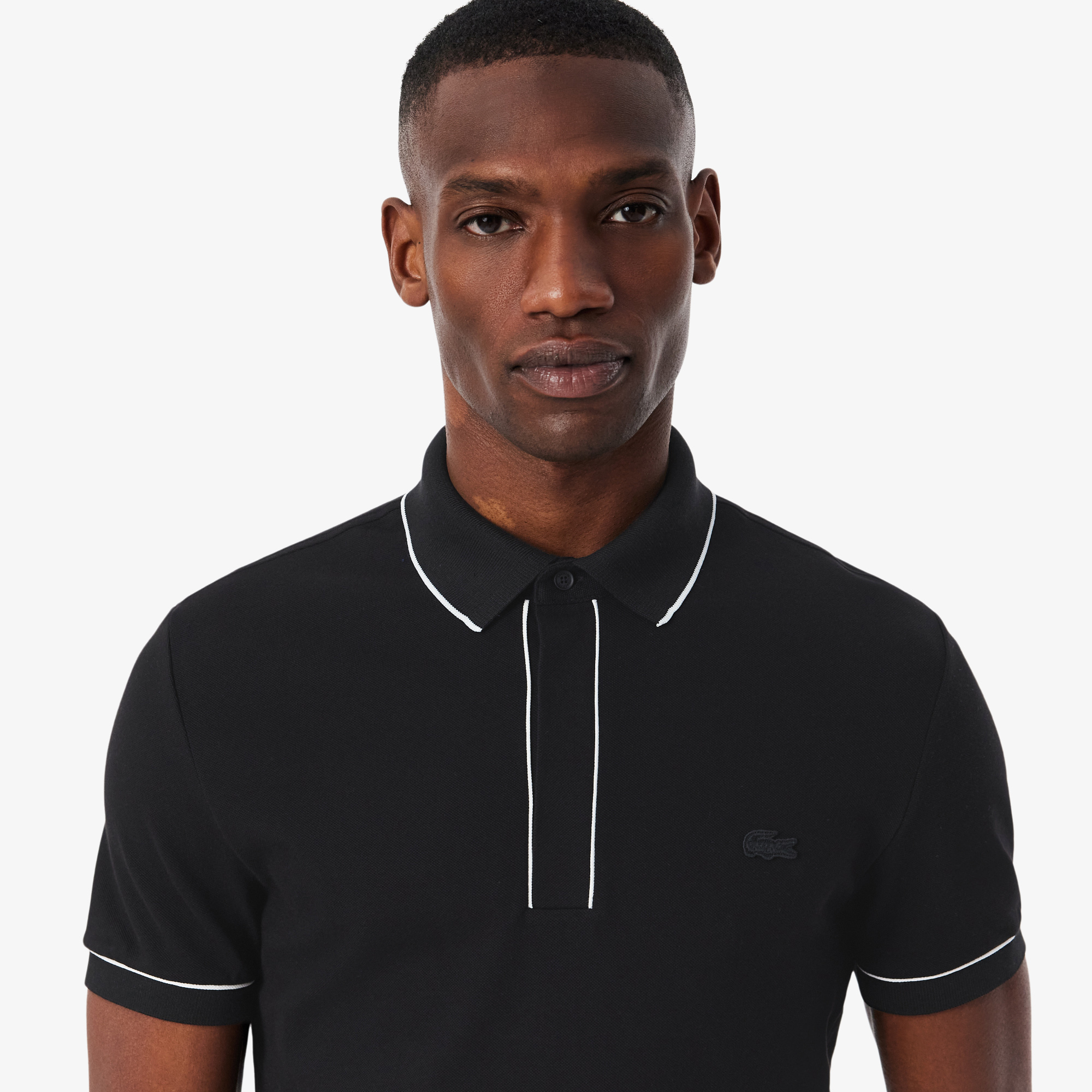 Lacoste Erkek Regular Fit Organik Pamuk Siyah Paris Polo görsel 2