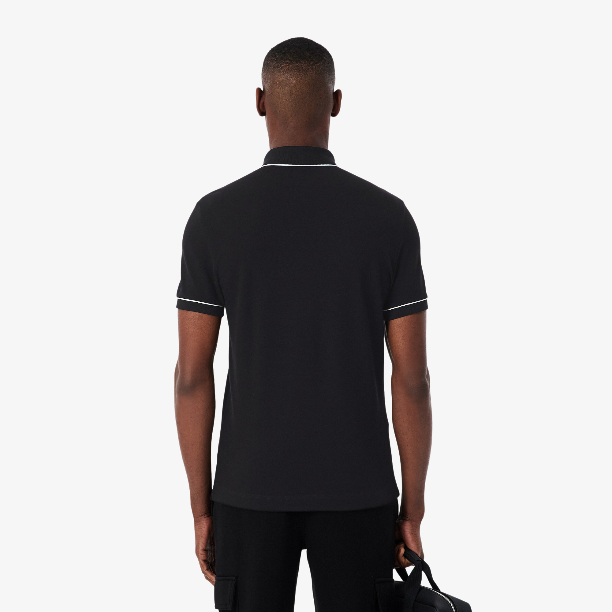 Lacoste Erkek Regular Fit Organik Pamuk Siyah Paris Polo görsel 3