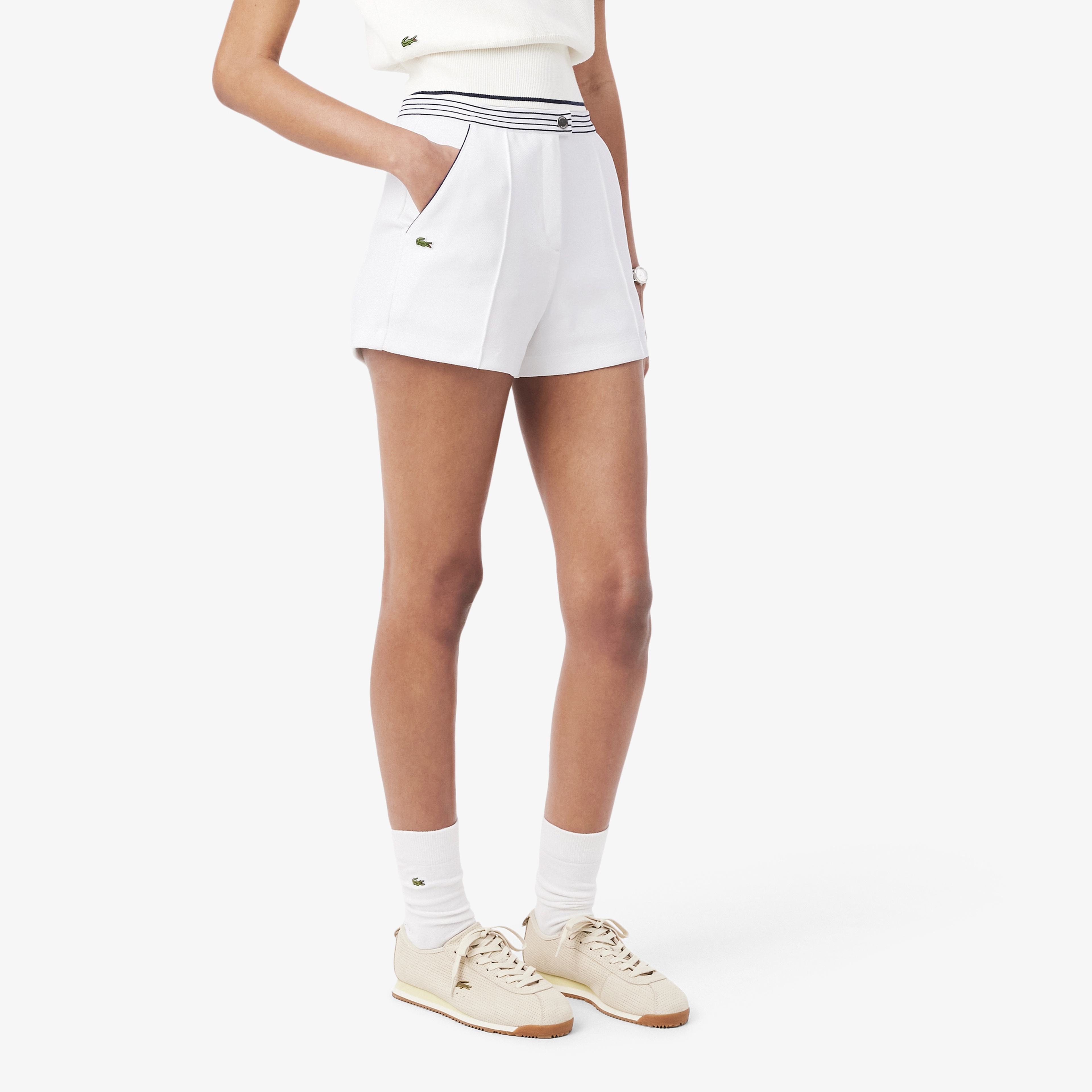 Kadın Organik Pamuk Beyaz Şort