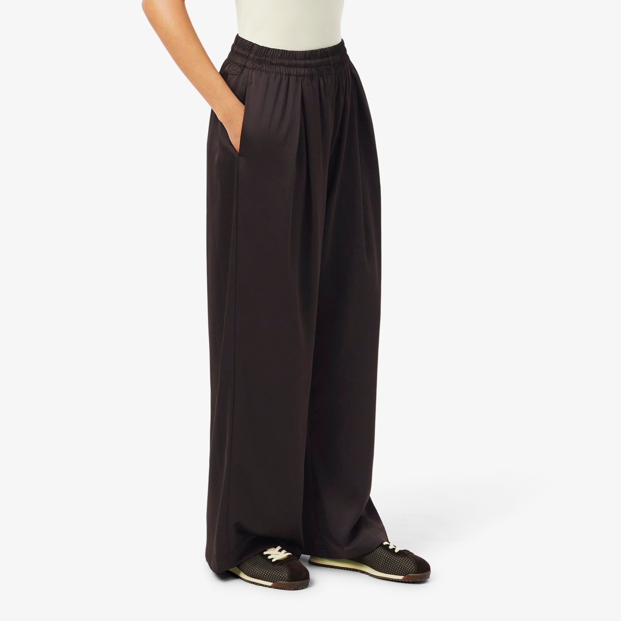 Kadın Oversize Fit Kahverengi Pantolon