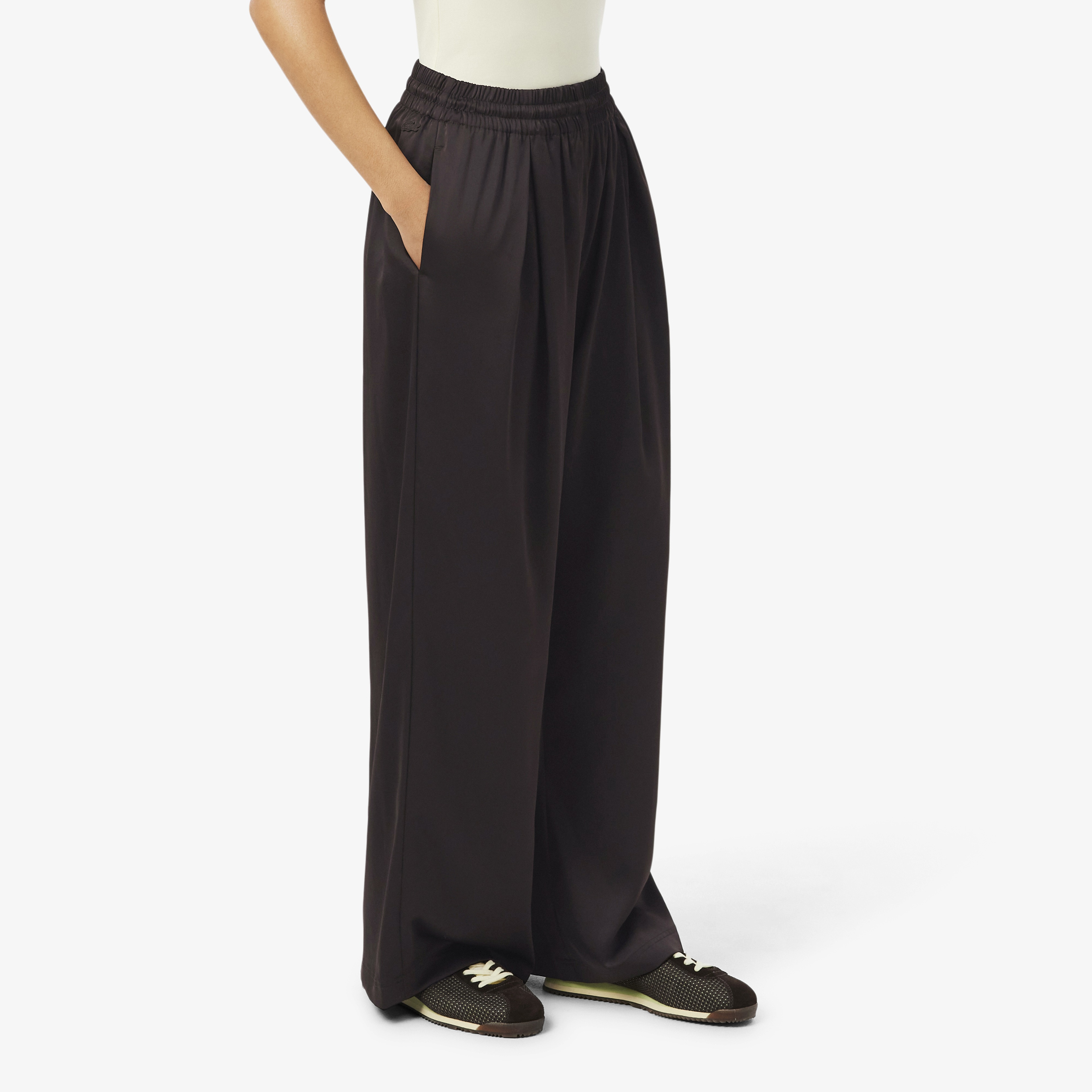 Kadın Oversize Fit Kahverengi Pantolon