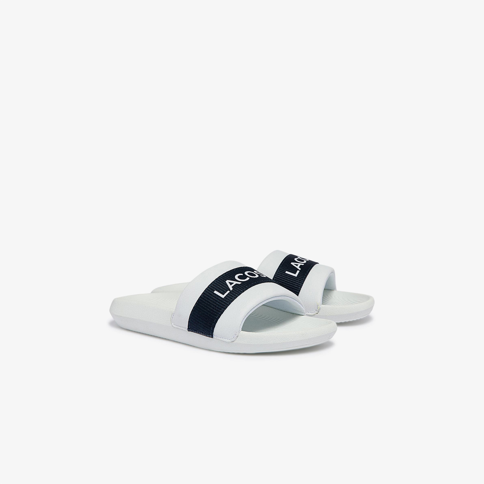 Lacoste Croco Erkek Beyaz Terlik görsel 2