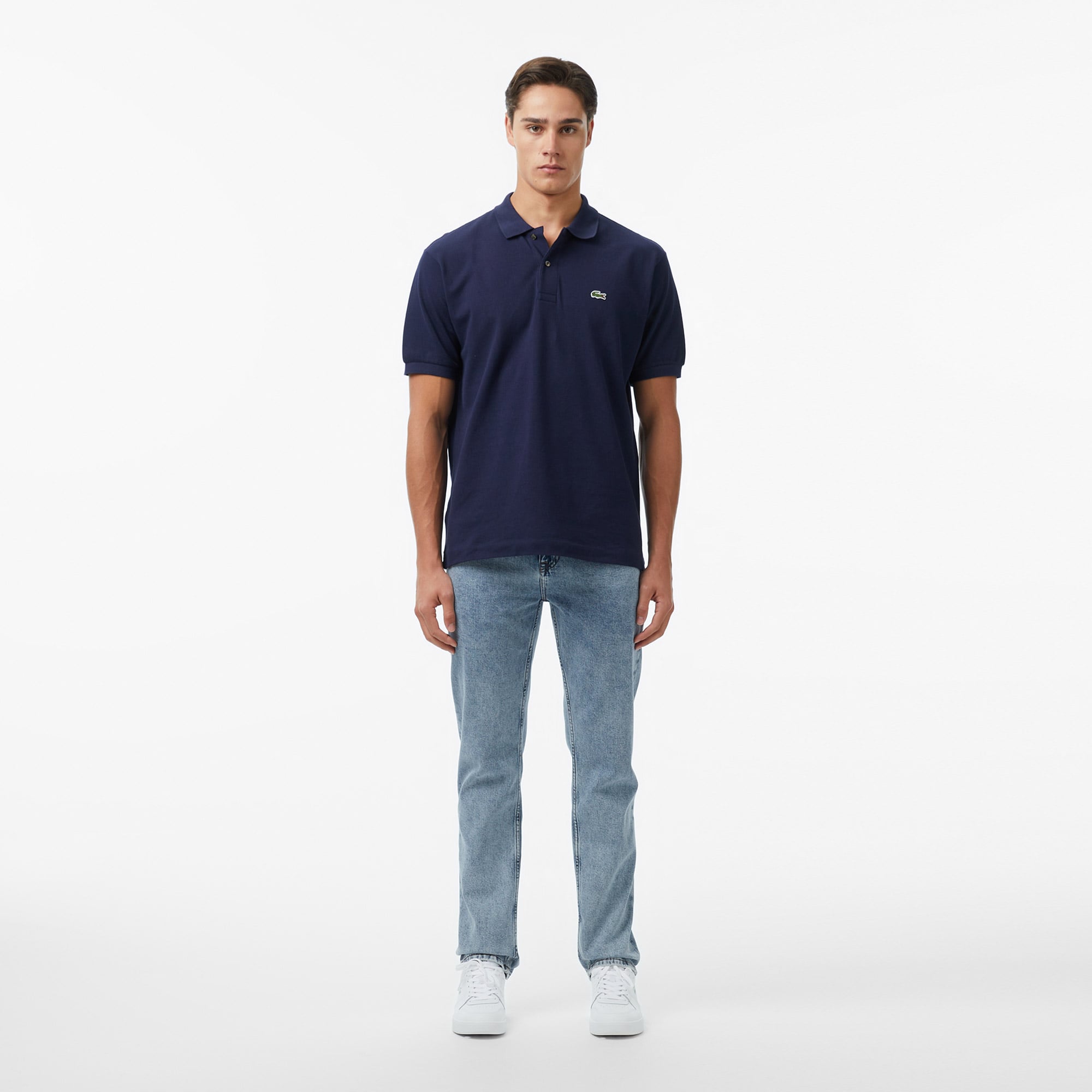 Lacoste Erkek Relaxed Fit Mavi Jean Pantolon