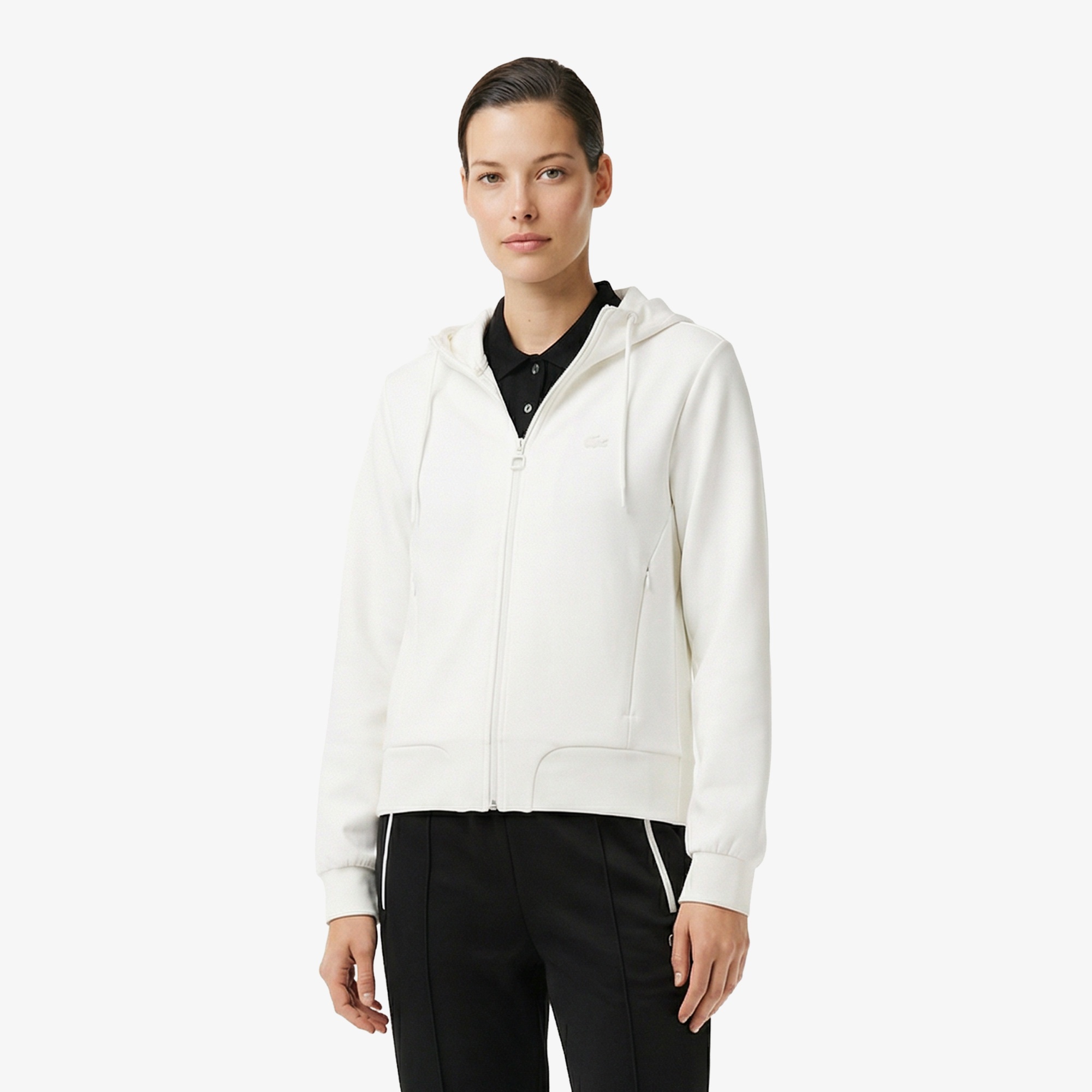 Kadın Regular Fit Kapüşonlu Krem Sweatshirt