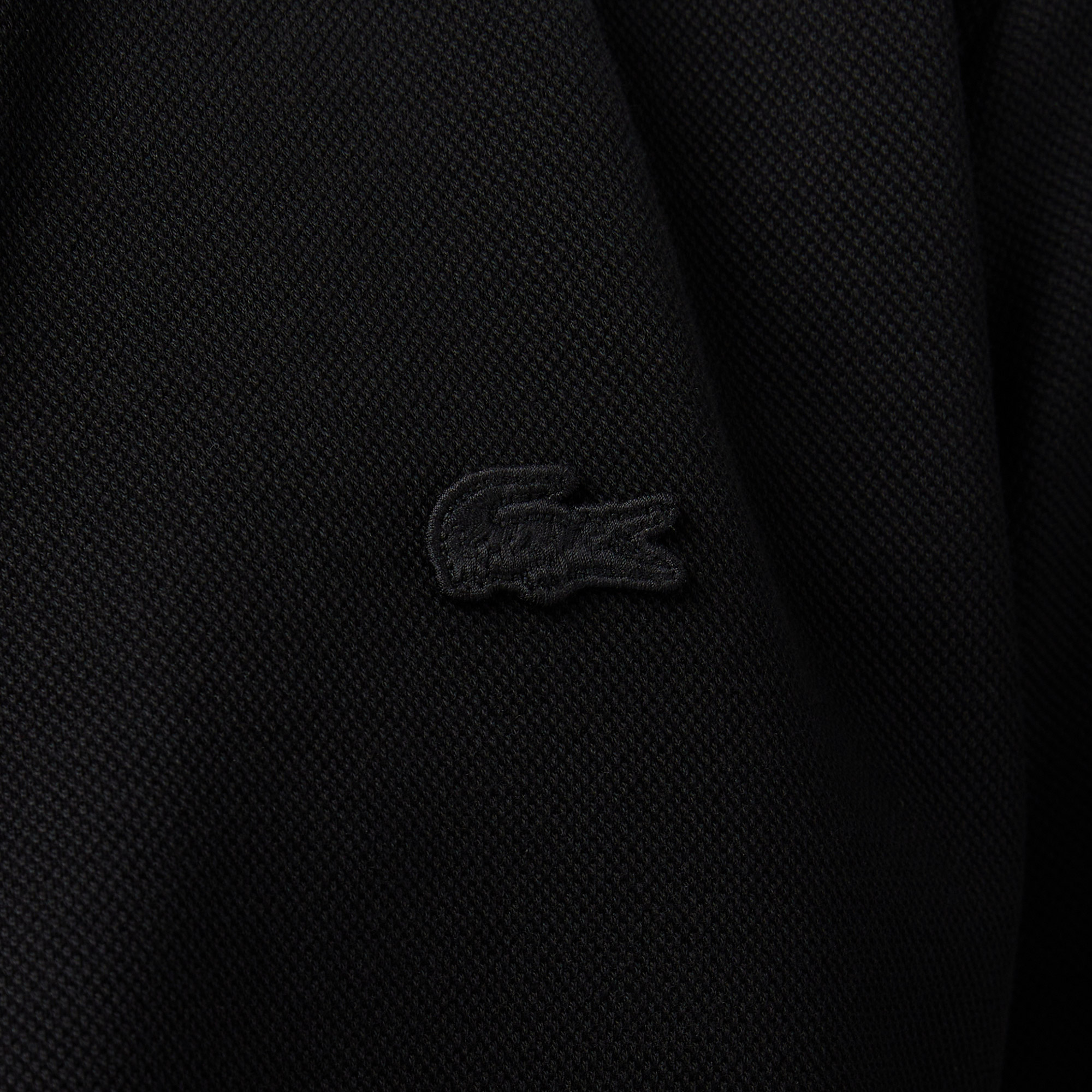 Lacoste Erkek Regular Fit Fermuarlı Renk Bloklu Siyah Sweatshirt görsel 7