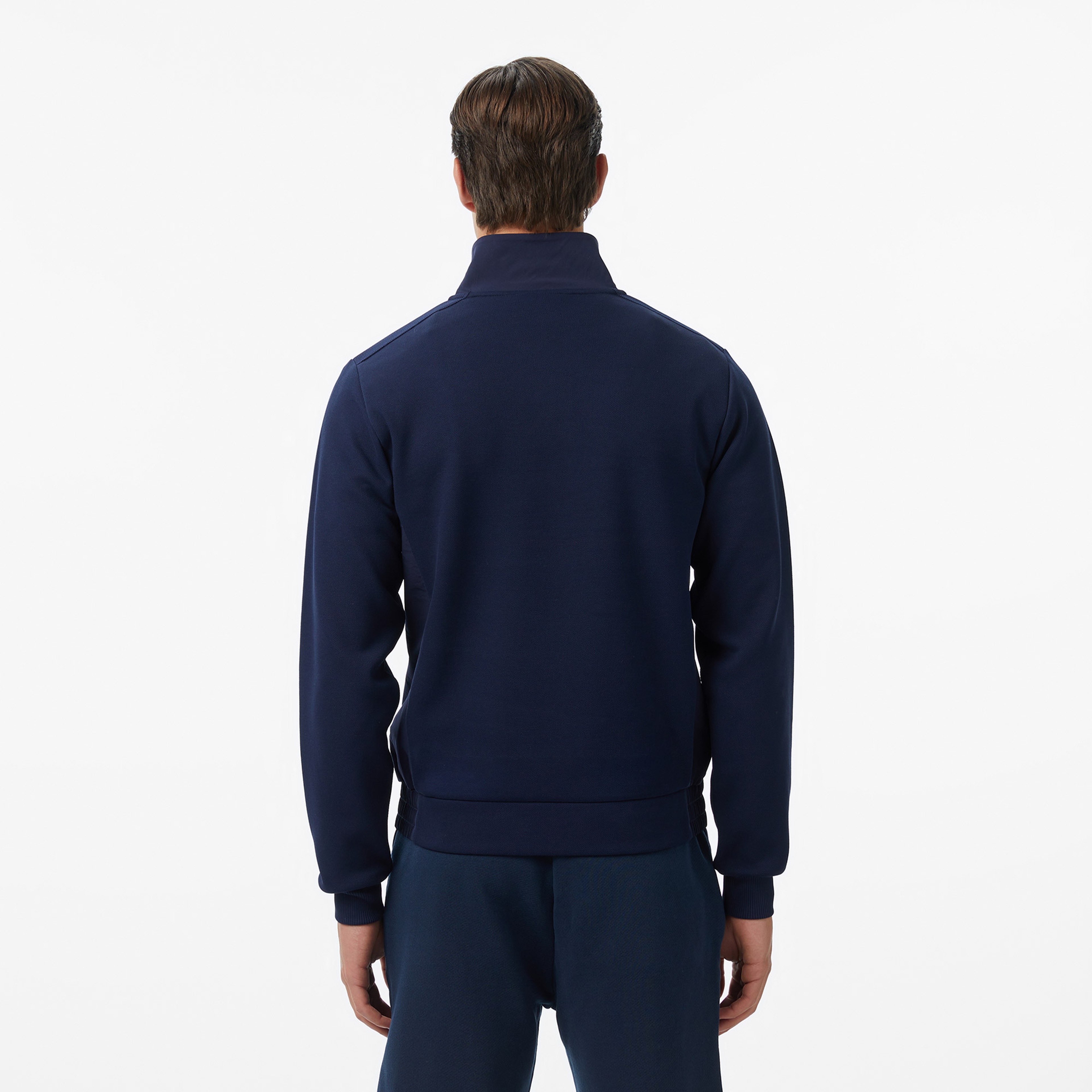 Erkek Classic Fit Yarım Fermuarlı Lacivert Sweatshirt