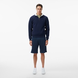 Erkek Classic Fit Yarım Fermuarlı Lacivert Sweatshirt Lacivert