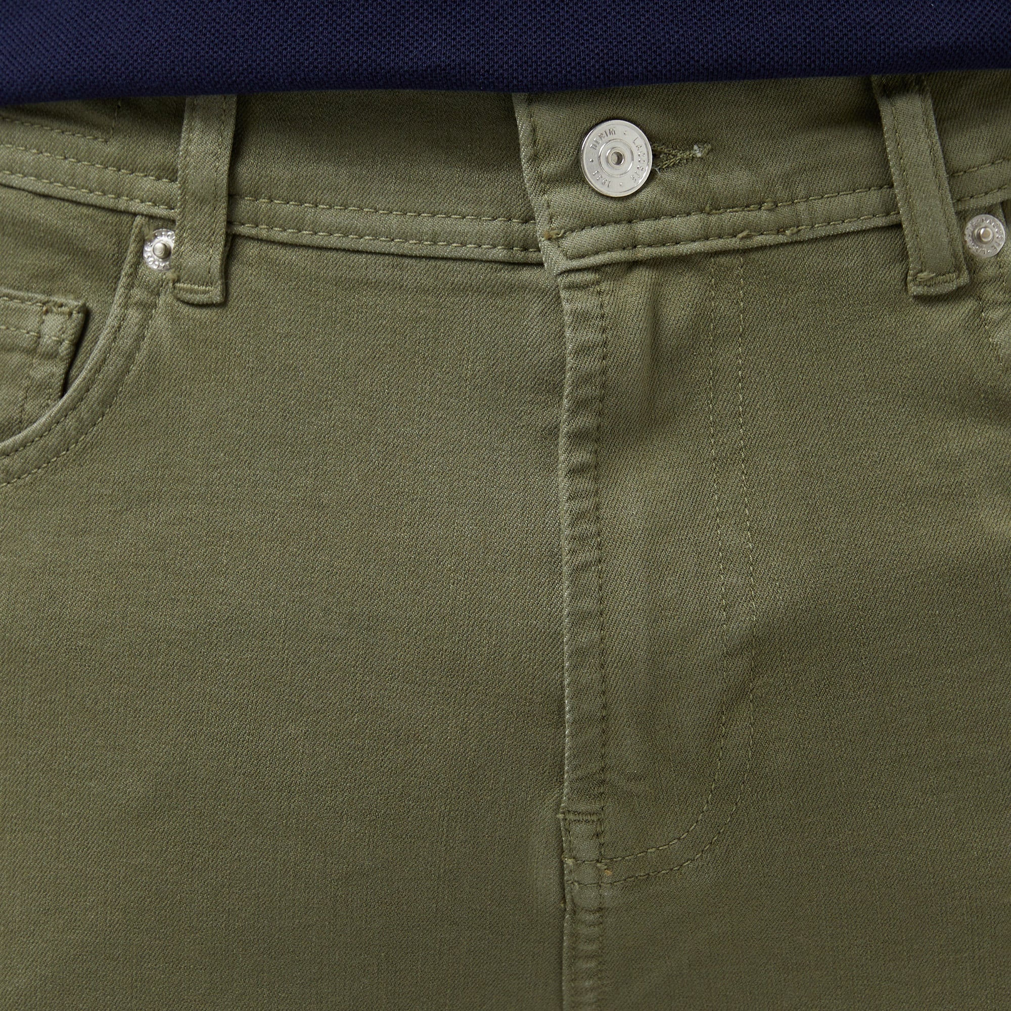 Lacoste Erkek Slim Fit Haki Jean Pantolon görsel 8
