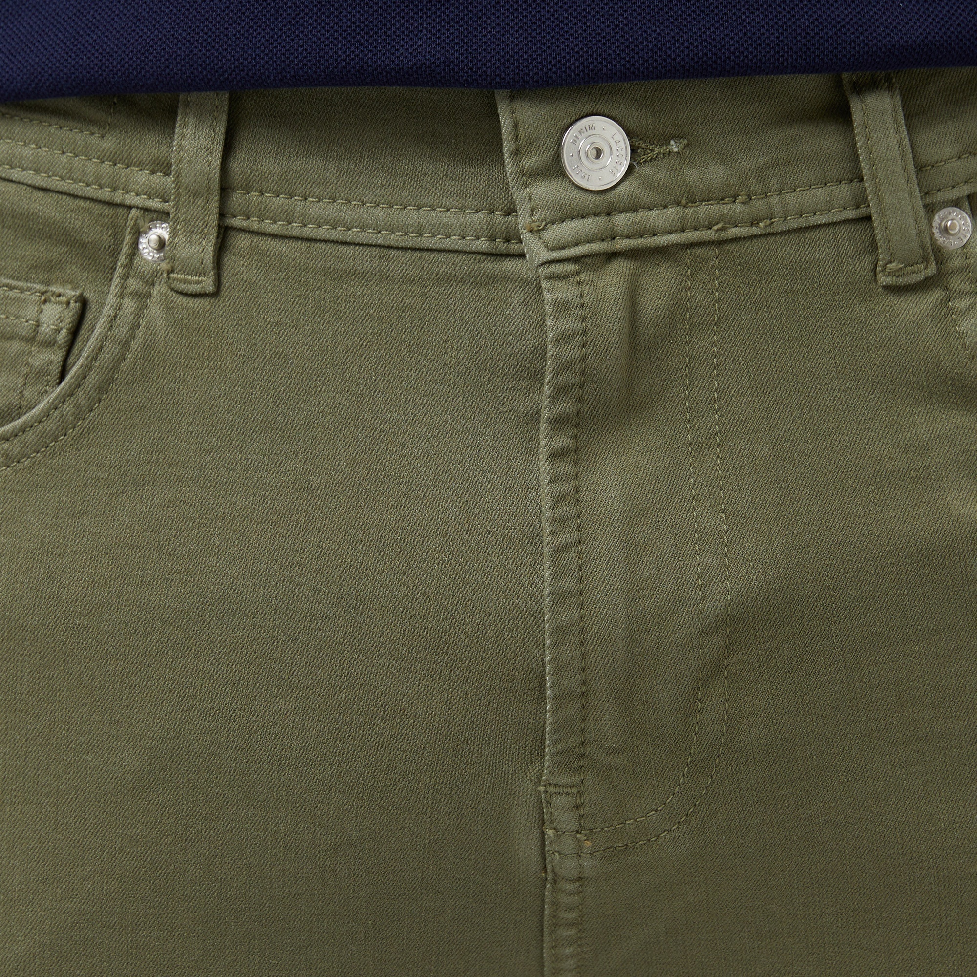 Erkek Slim Fit Haki Jean Pantolon