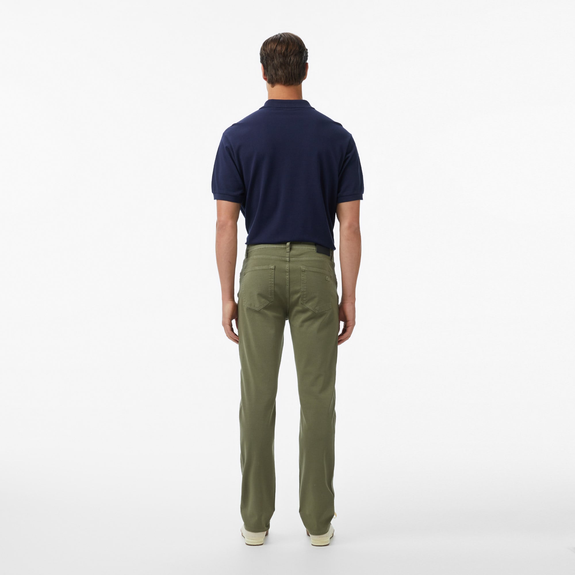 Lacoste Erkek Slim Fit Haki Jean Pantolon görsel 5