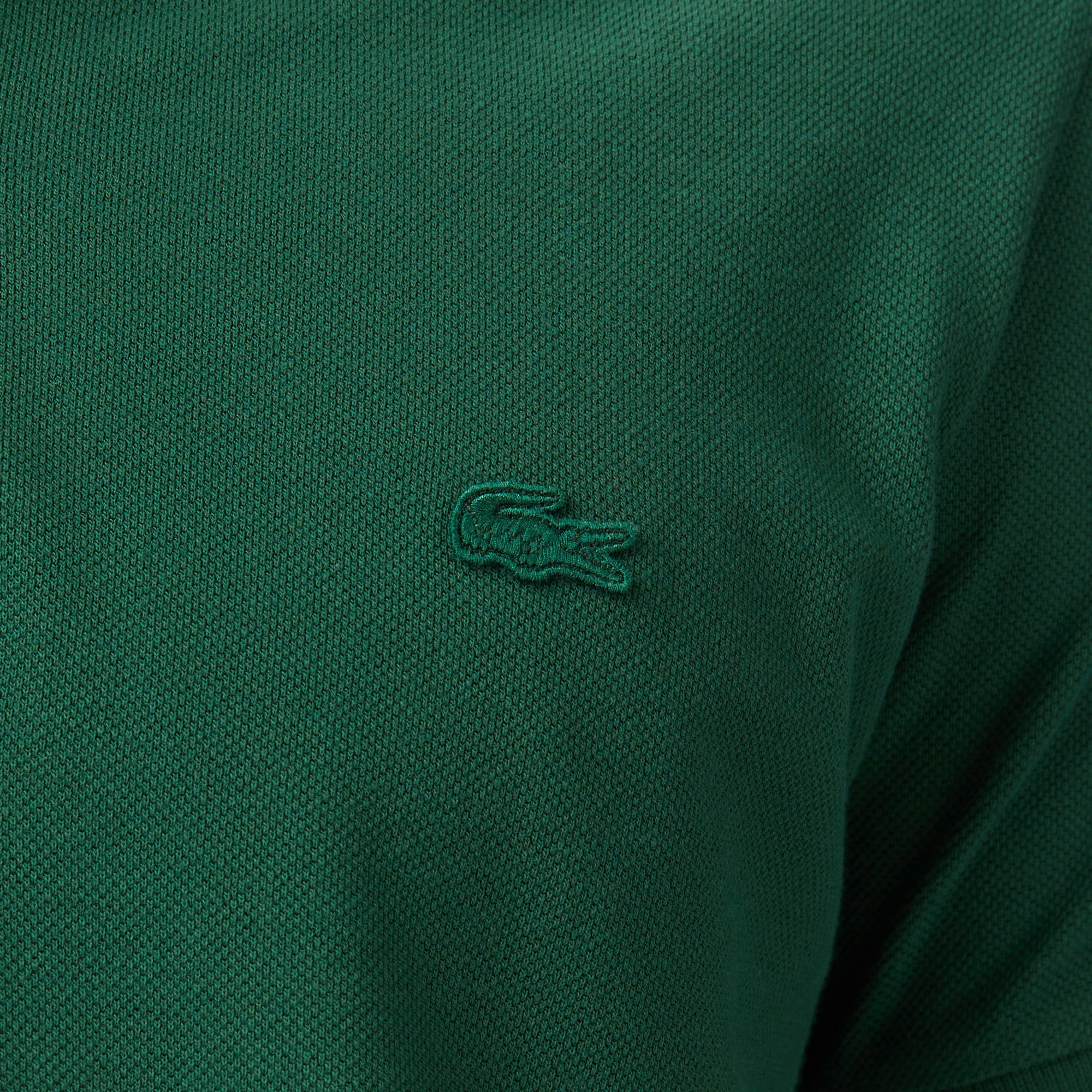 Lacoste Erkek Regular Fit Koyu Yeşil Polo görsel 7