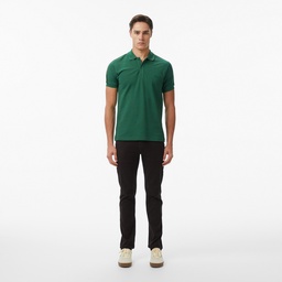 Erkek Regular Fit Koyu Yeşil Polo Yeşil