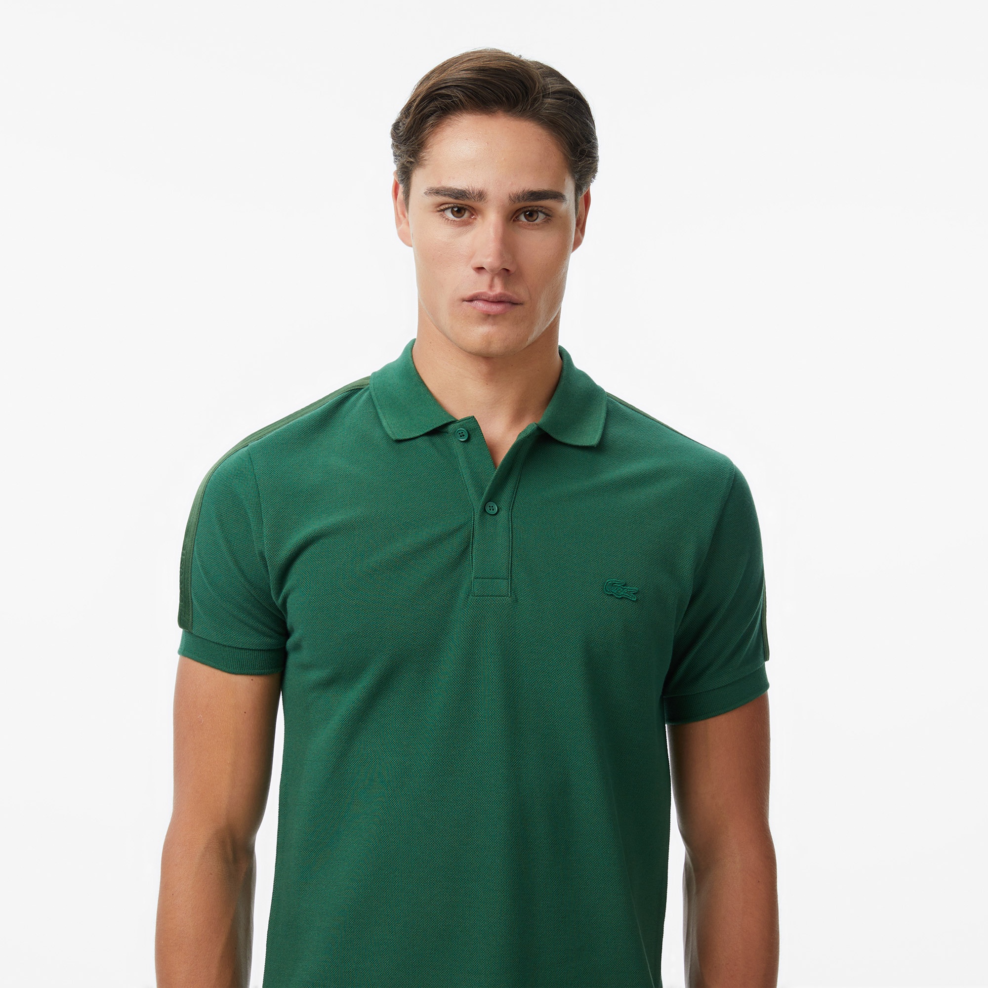 Erkek Regular Fit Koyu Yeşil Polo