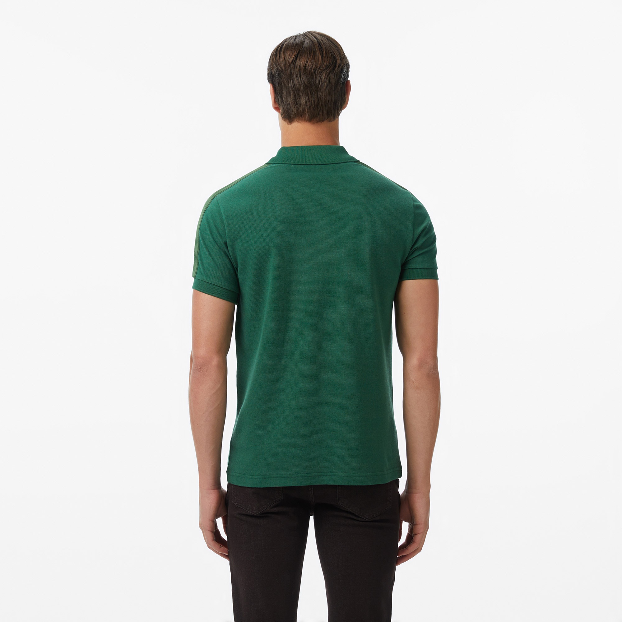 Erkek Regular Fit Koyu Yeşil Polo