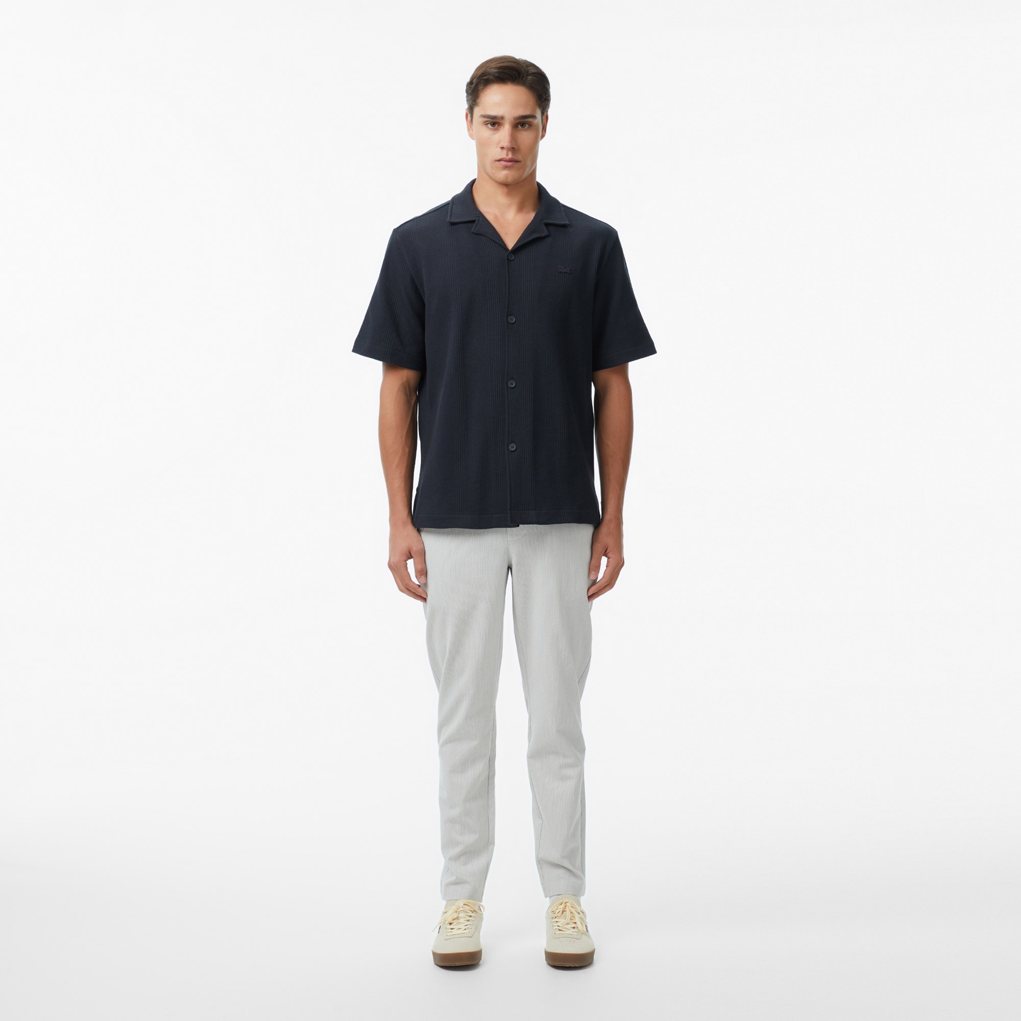 Erkek Tapered Fit Gri Pantolon