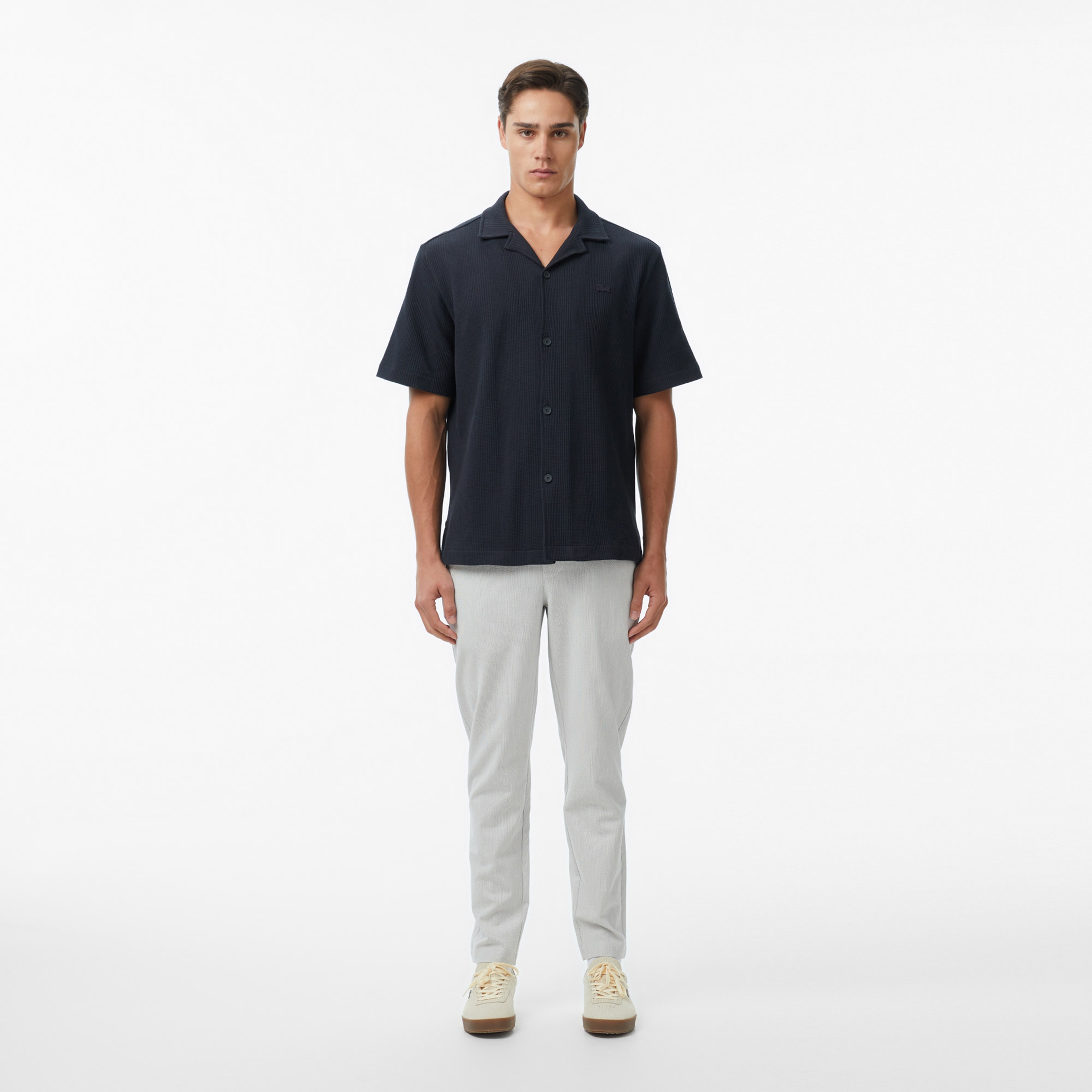 Erkek Tapered Fit Gri Pantolon