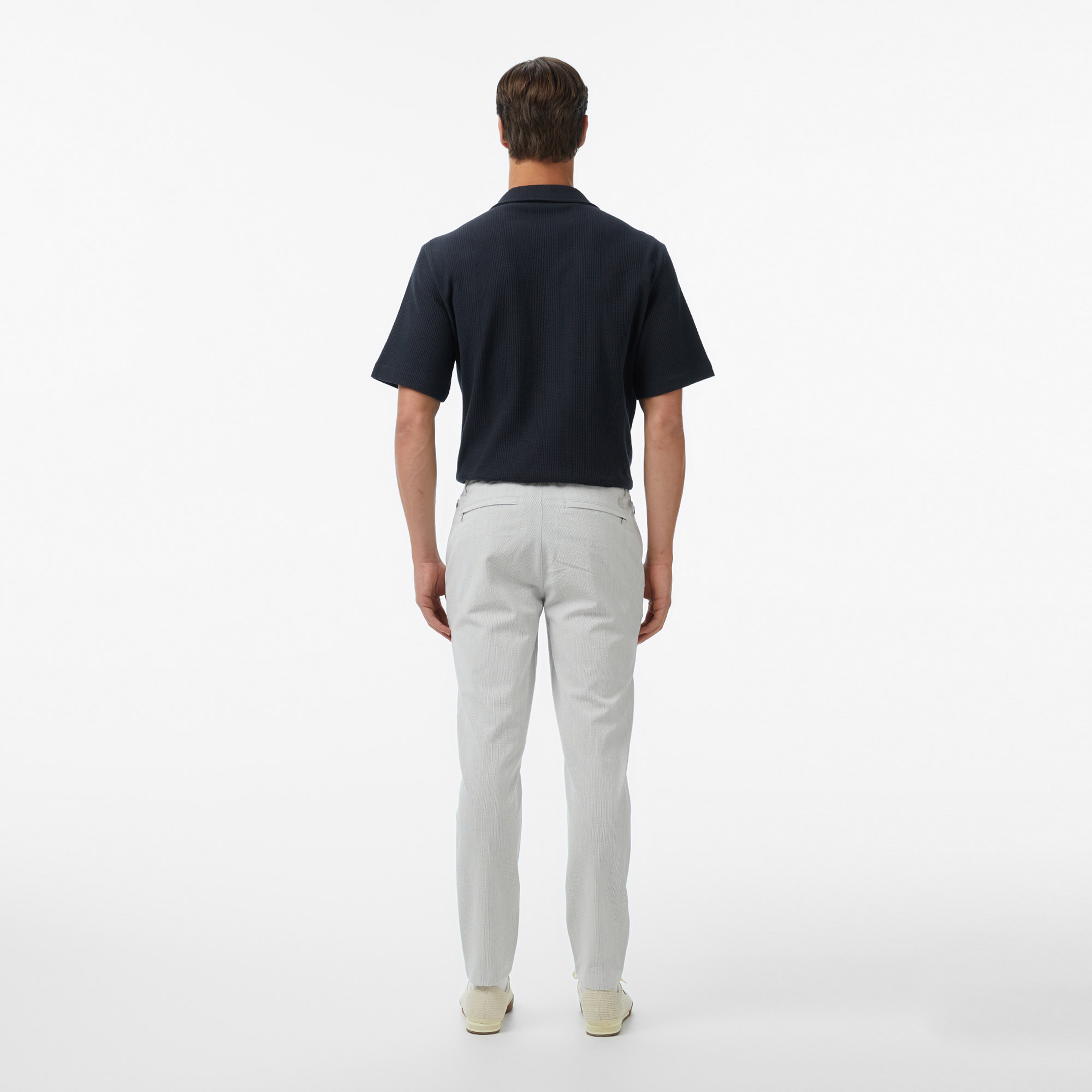 Erkek Tapered Fit Gri Pantolon