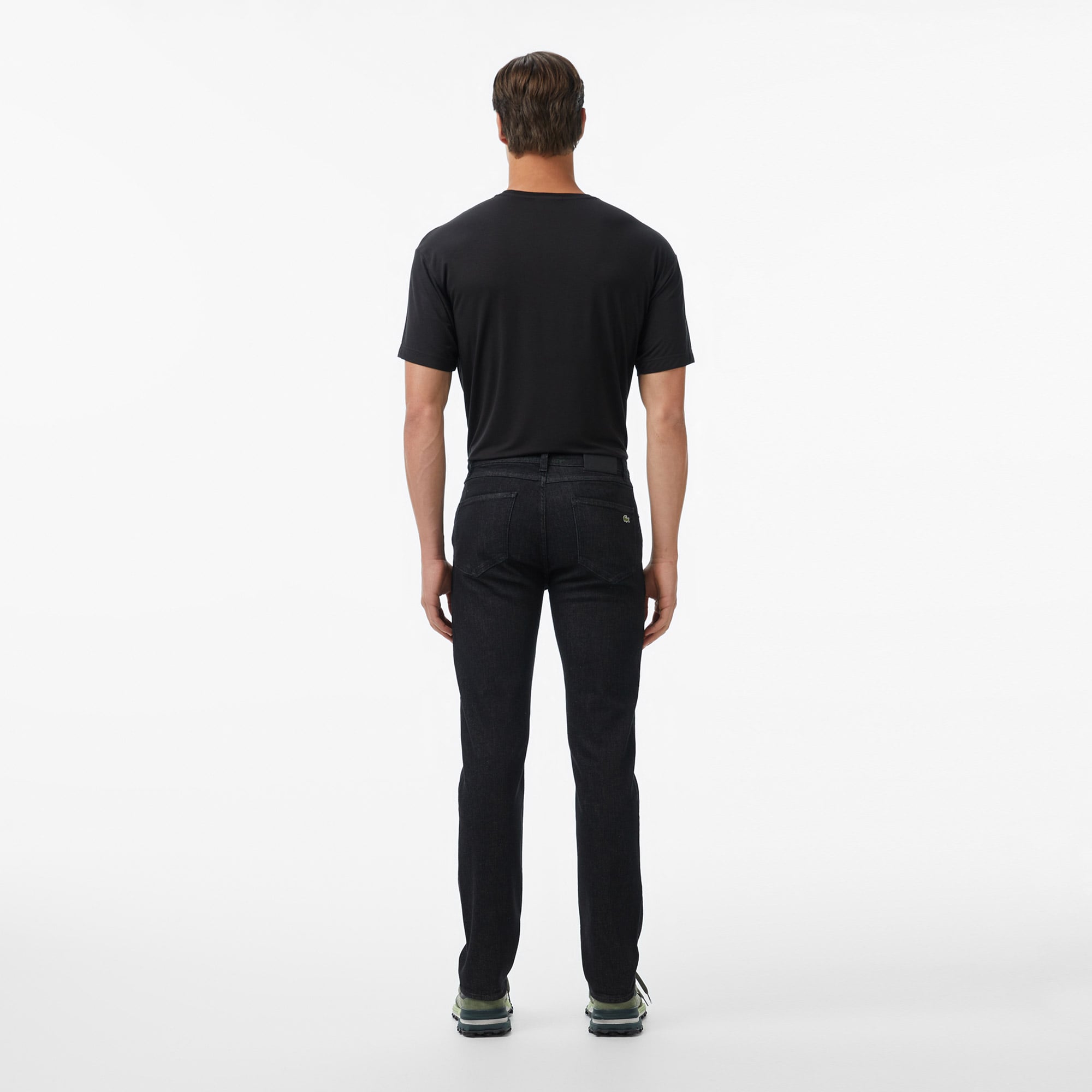 Lacoste Erkek Relaxed Fit Siyah Jean Pantolon görsel 5