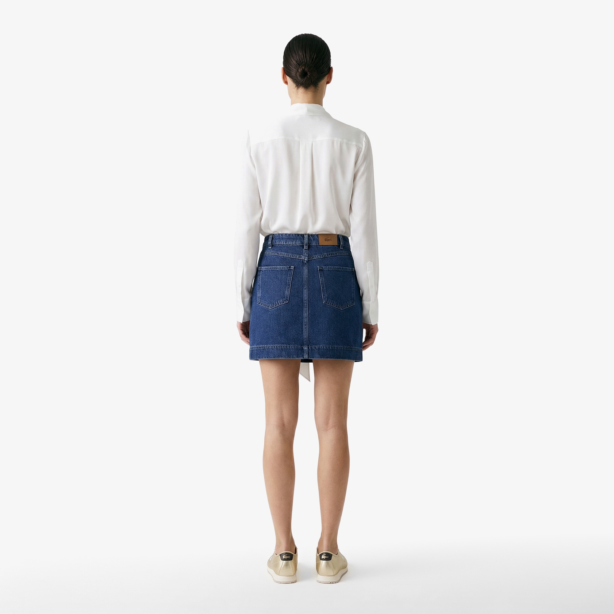 Kadın Classic Fit Denim Koyu Mavi Etek