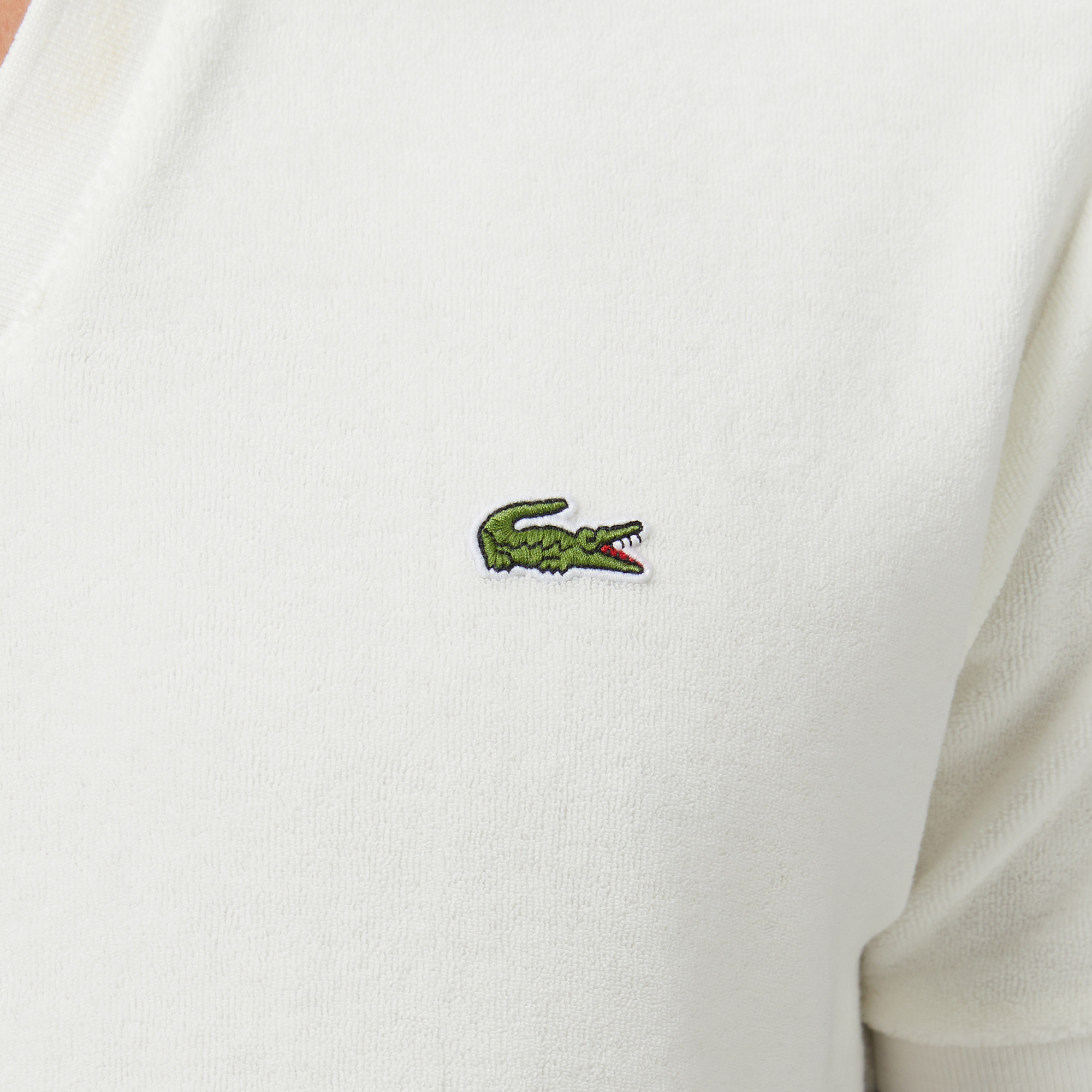 Lacoste Erkek Regular Fit Krem Polo görsel 7