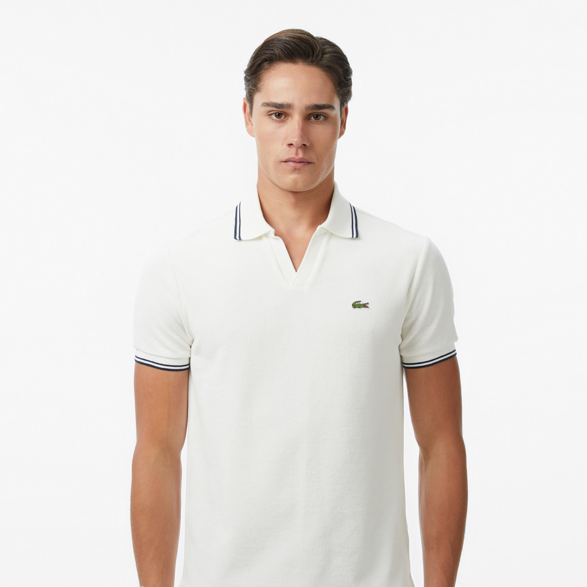 Lacoste Erkek Regular Fit Krem Polo görsel 2