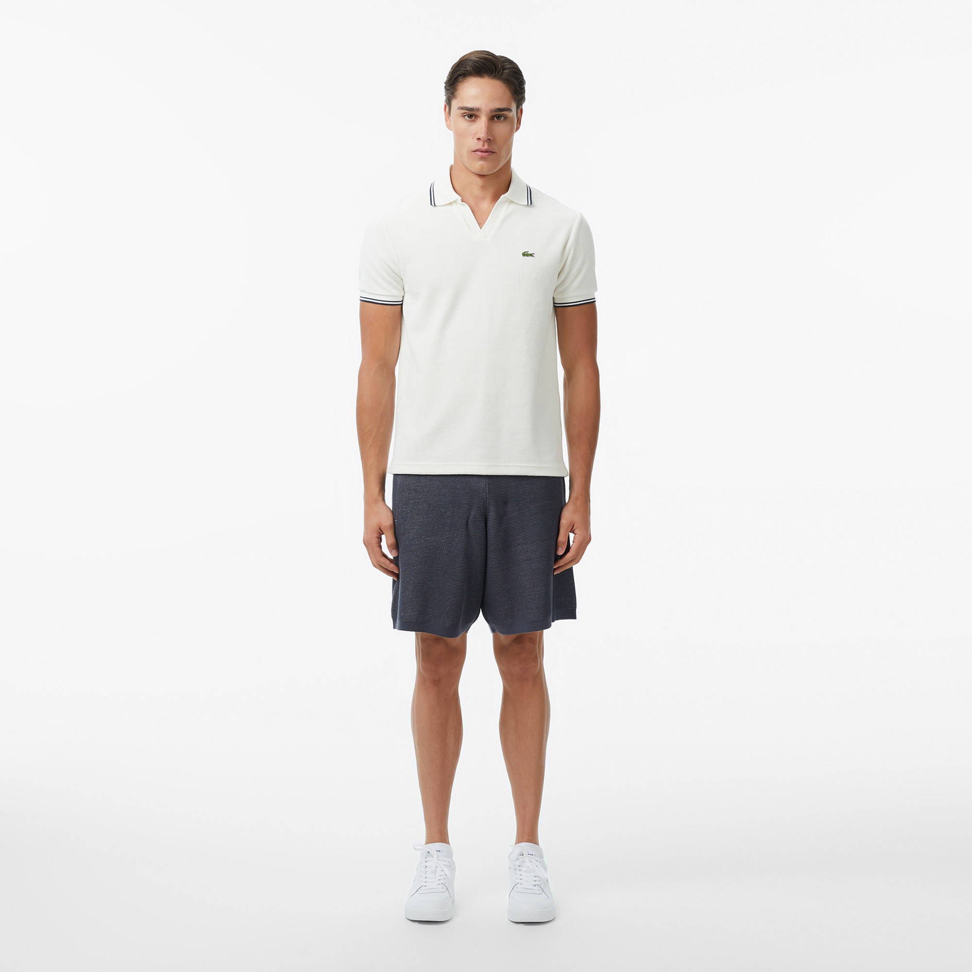 Lacoste Erkek Regular Fit Polo Yaka Krem Polo