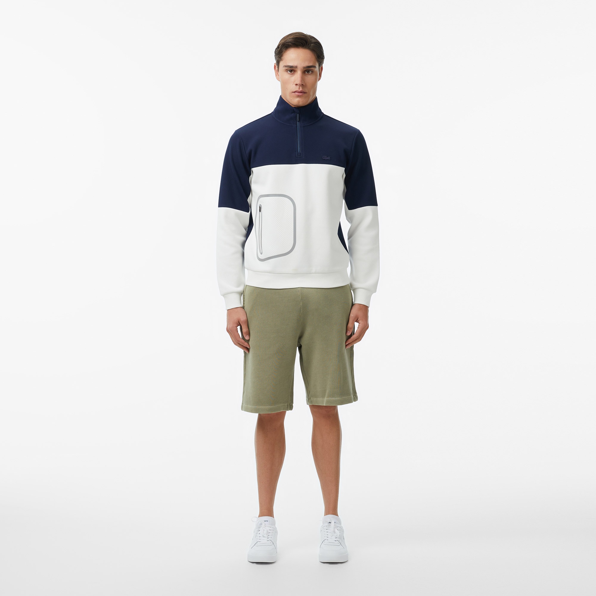 Erkek Loose Fit Haki Şort