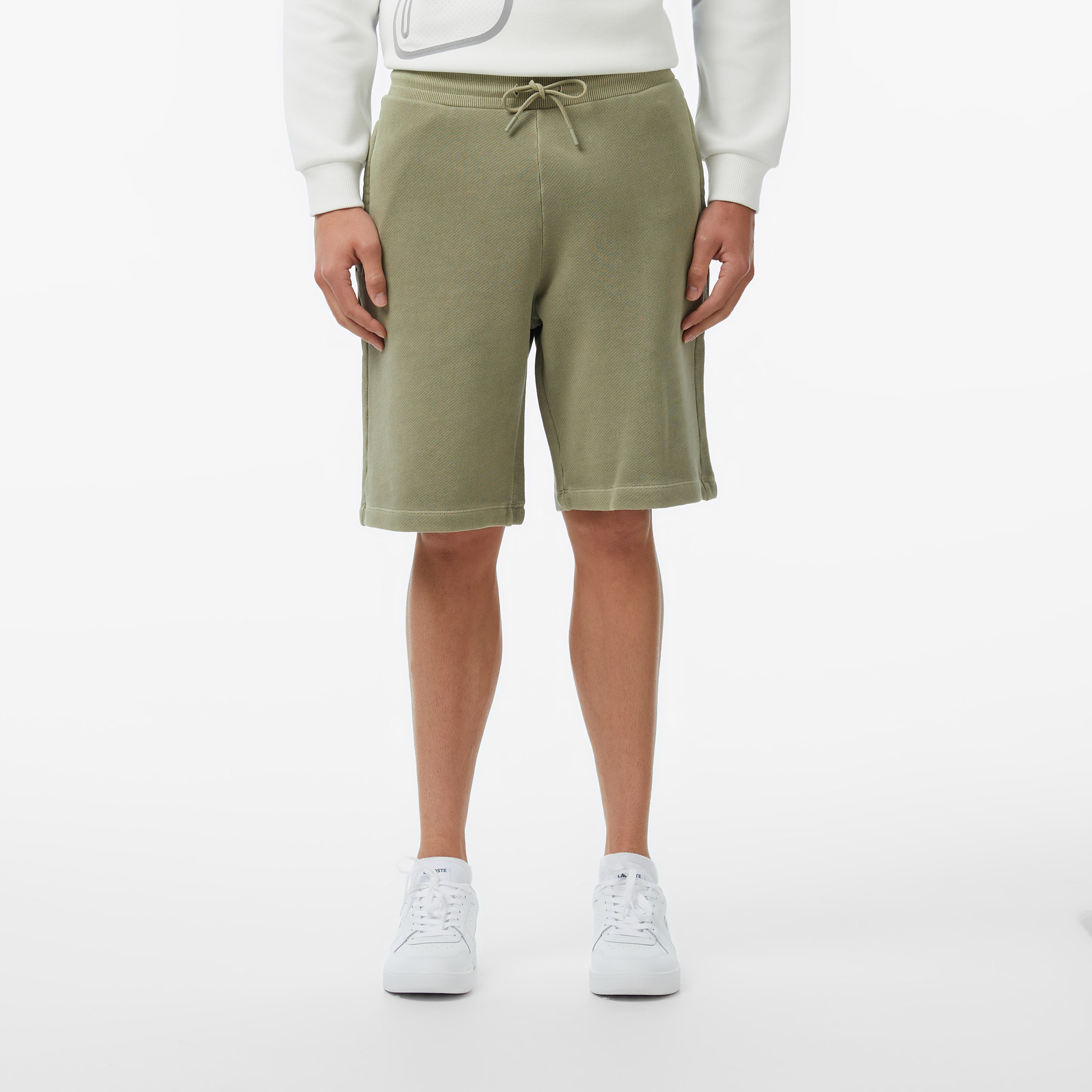 Lacoste Erkek Loose Fit Haki Şort görsel 2