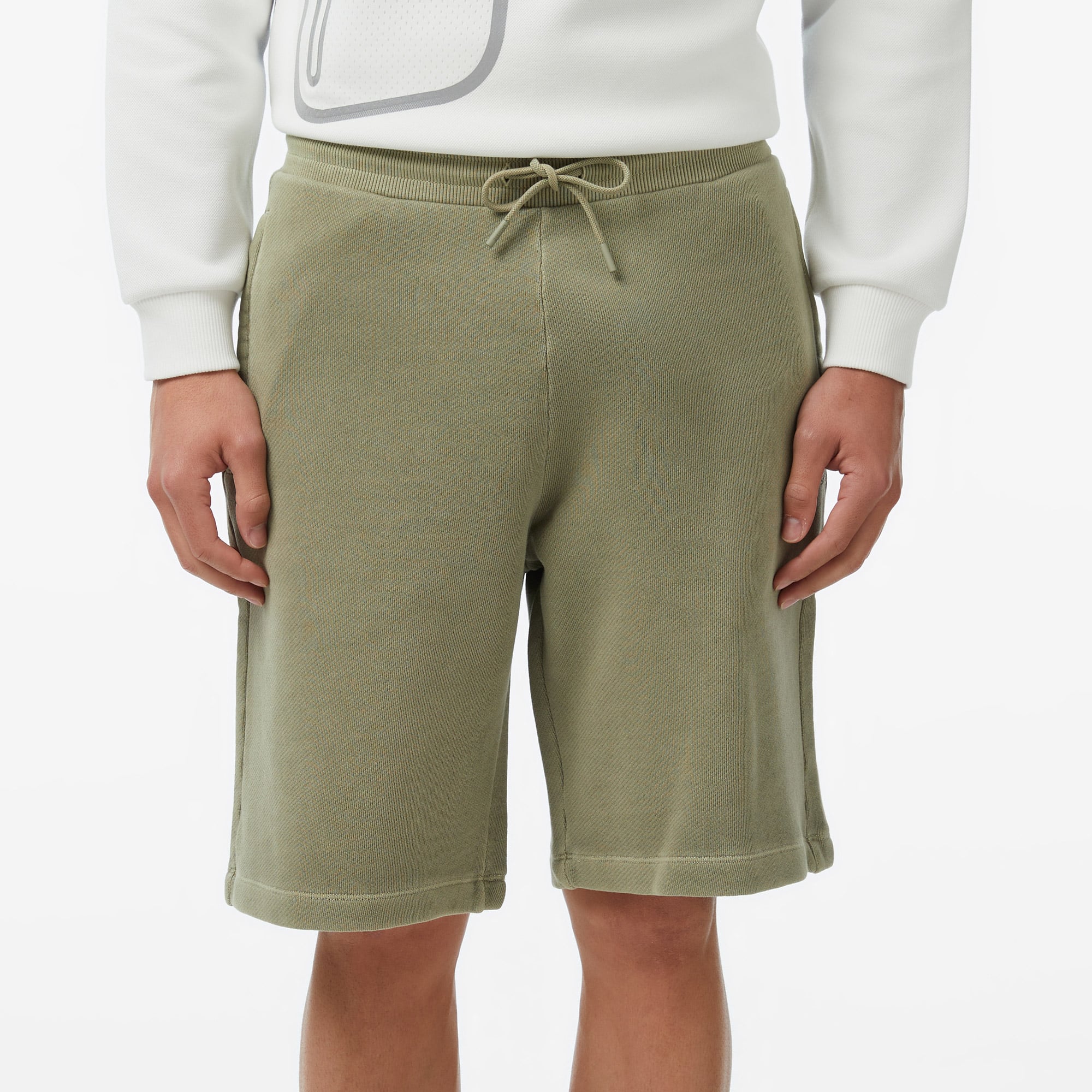 Lacoste Erkek Loose Fit Haki Şort görsel 6