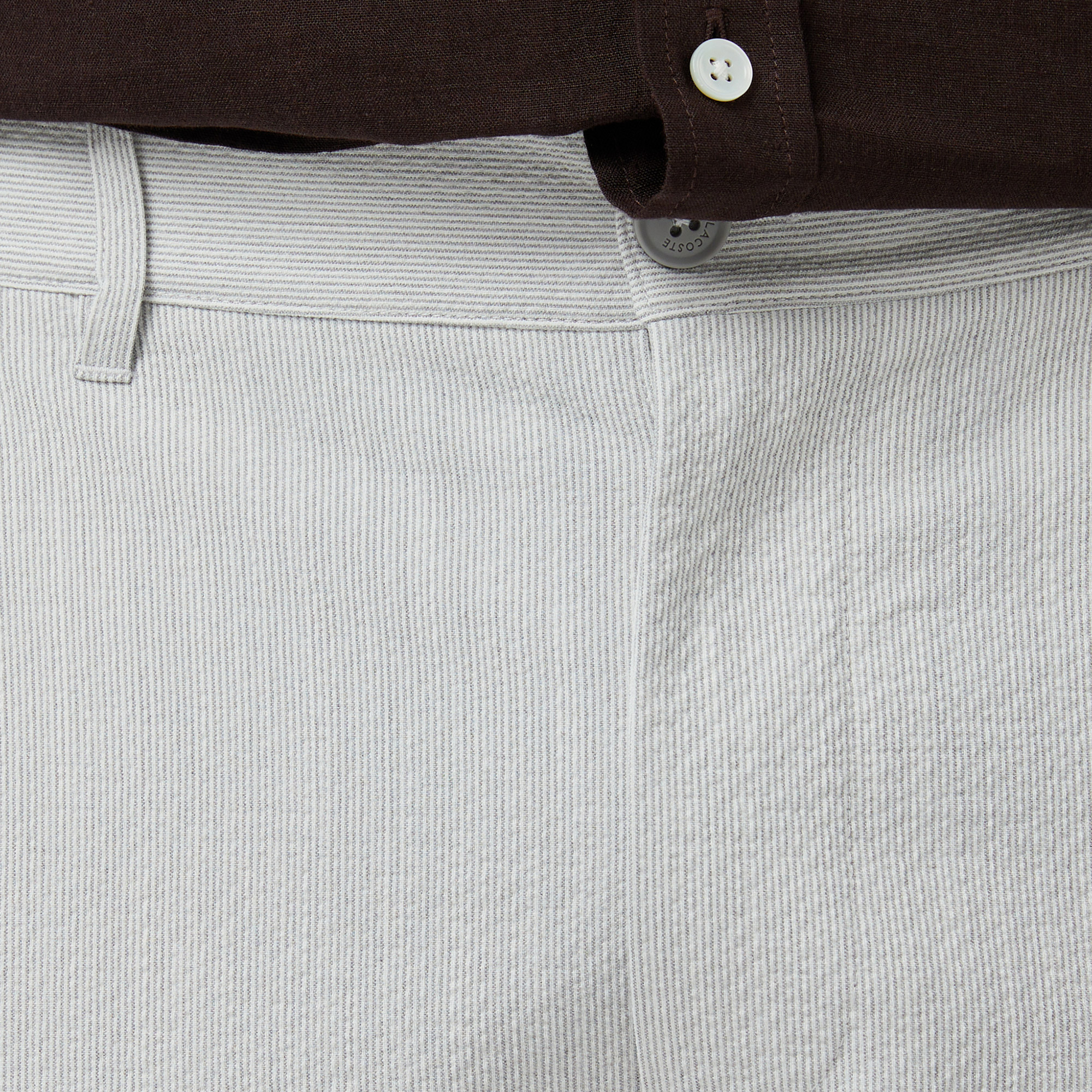 Lacoste Erkek Tapered Fit Gri Bermuda Şort görsel 8