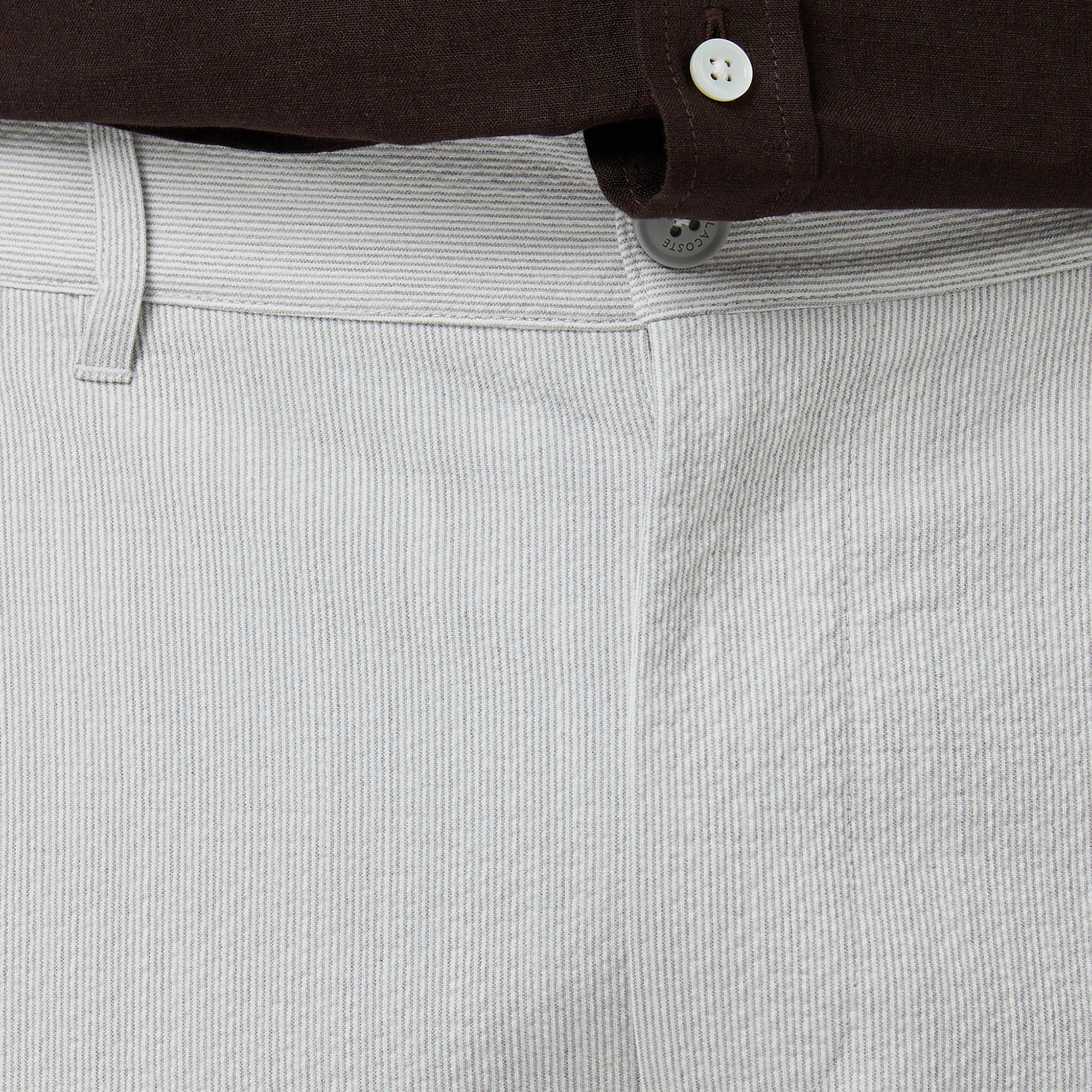 Erkek Tapered Fit Gri Bermuda Şort