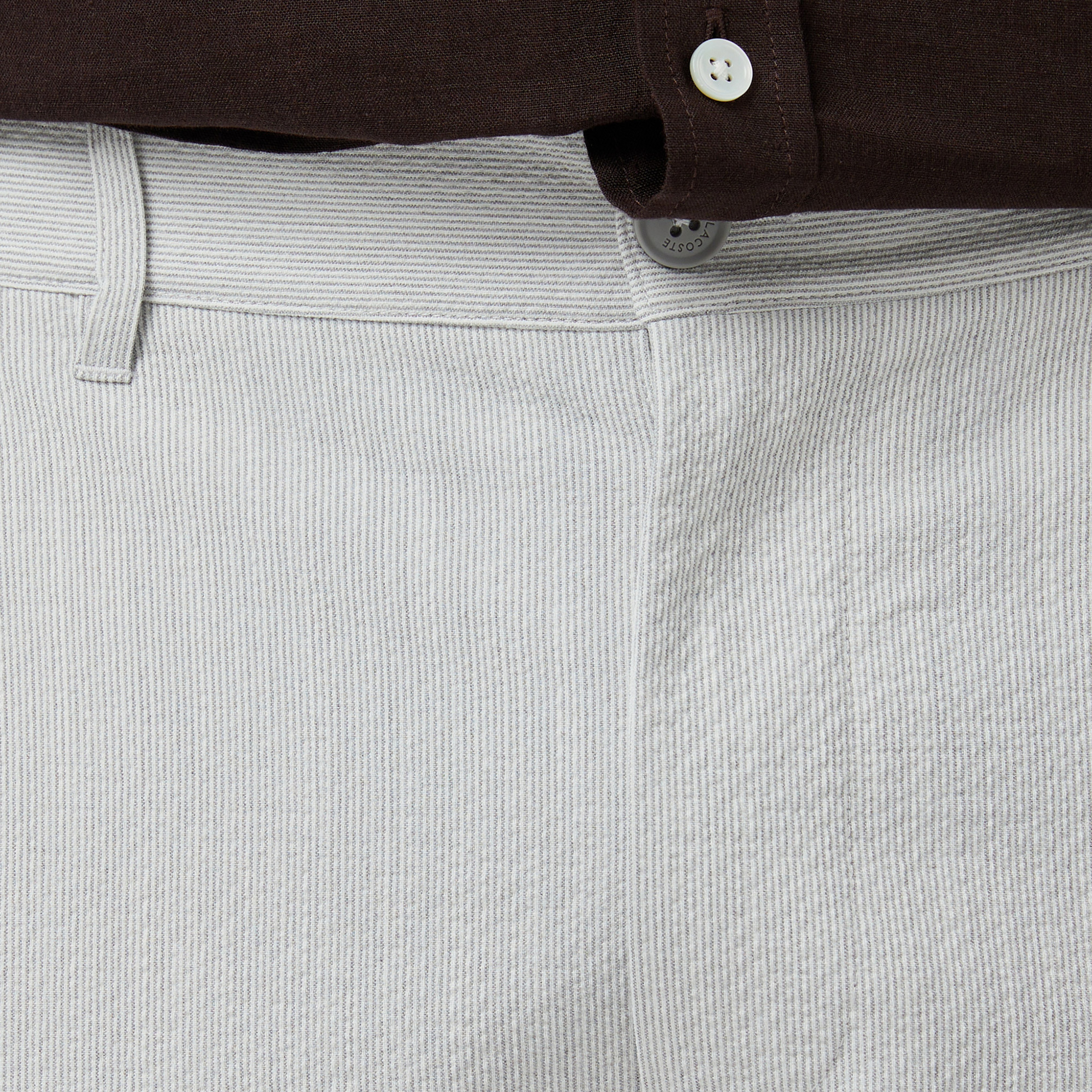 Erkek Tapered Fit Gri Bermuda Şort