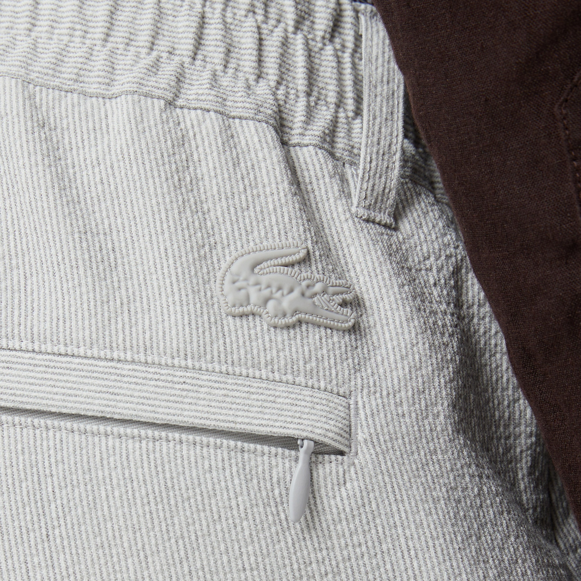 Erkek Tapered Fit Gri Bermuda Şort