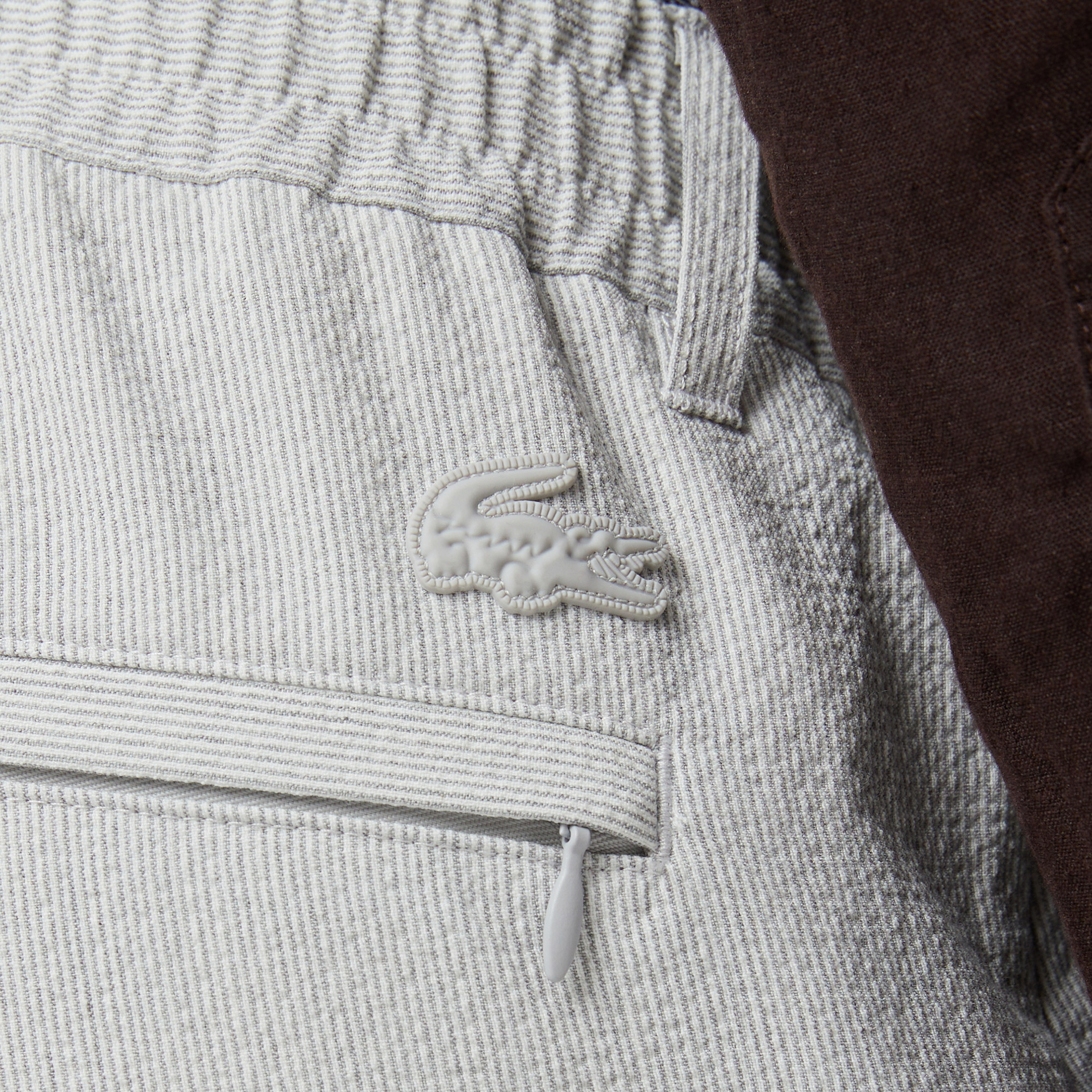 Erkek Tapered Fit Gri Bermuda Şort