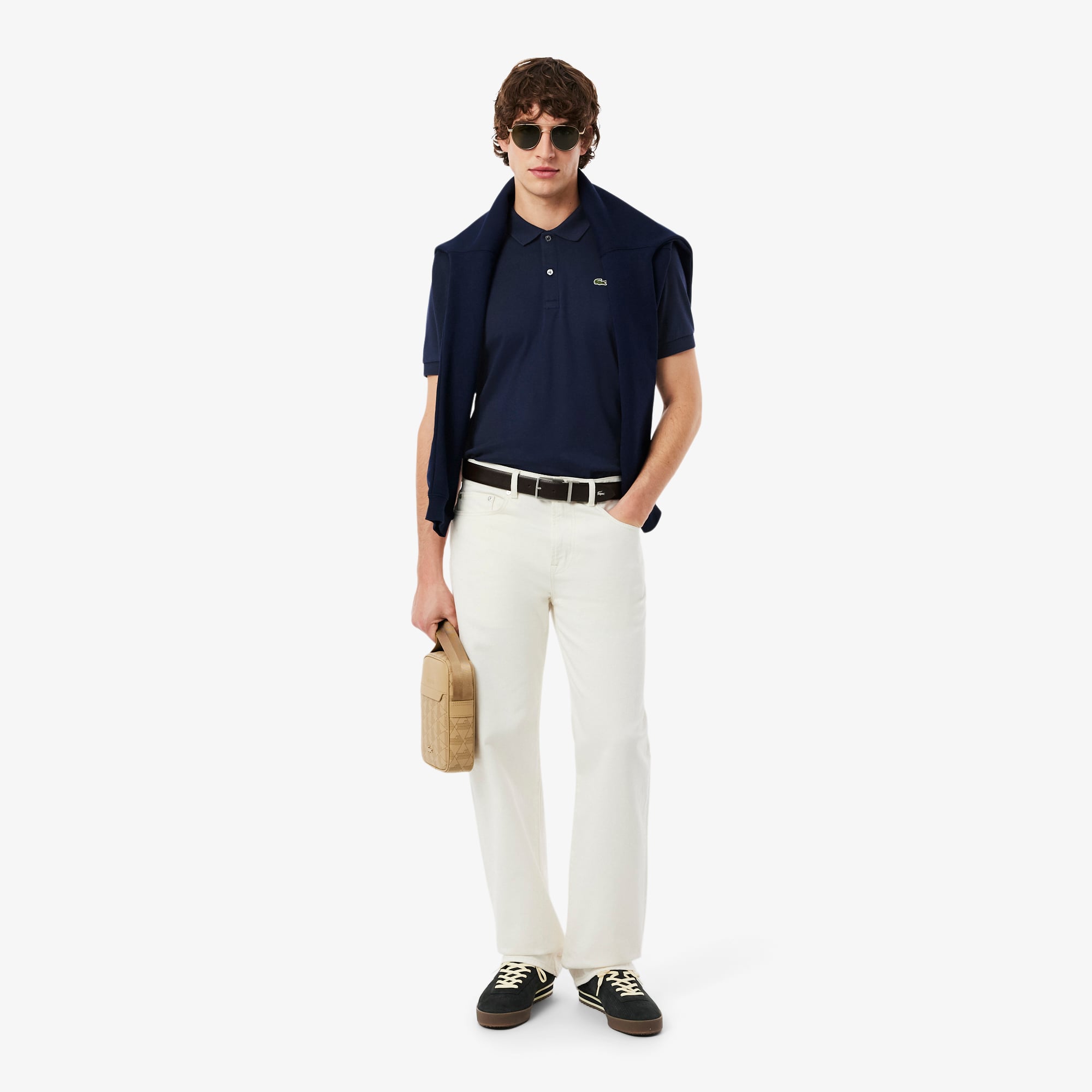 Lacoste Erkek Regular Fit Lacivert Polo görsel 6
