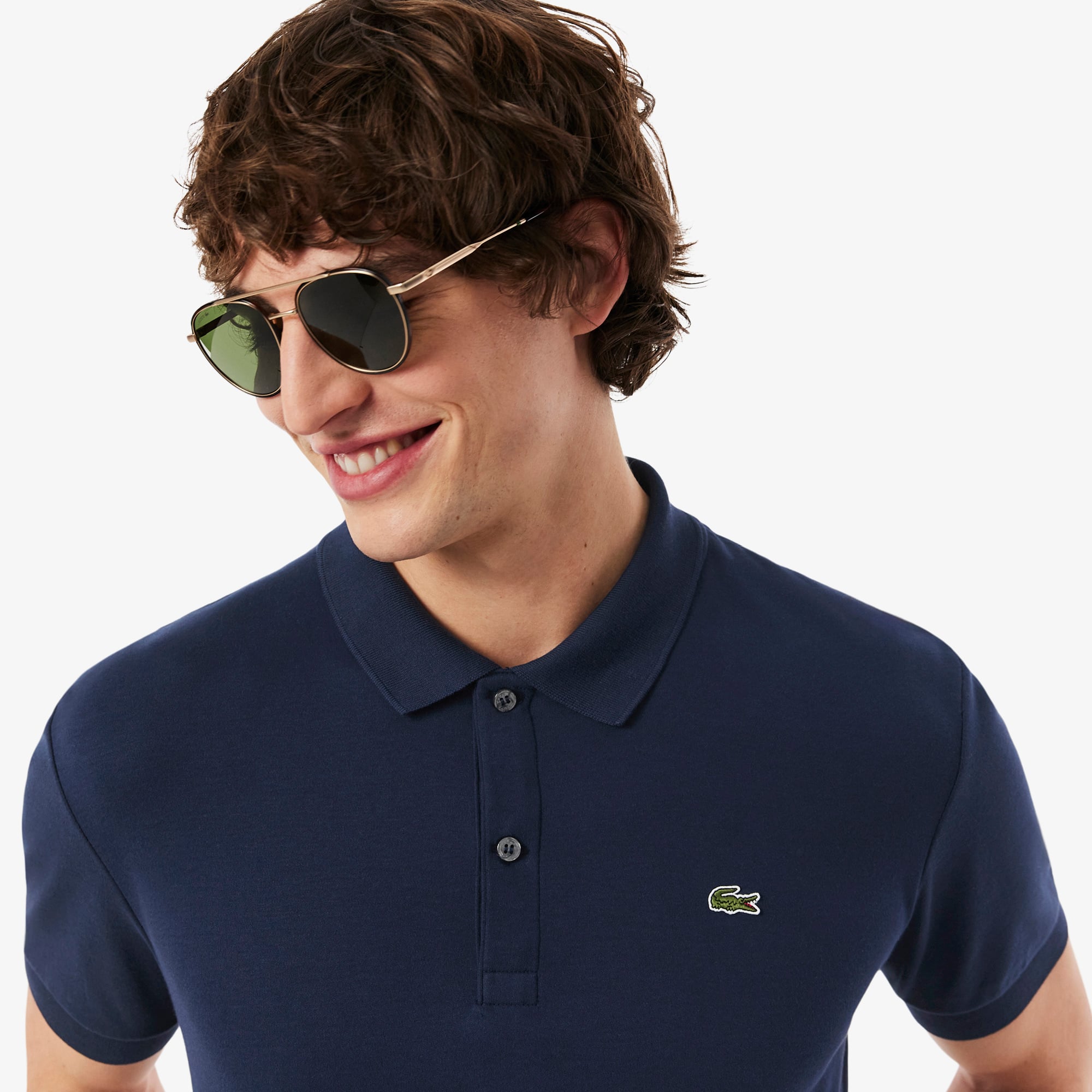 Lacoste Erkek Regular Fit Lacivert Polo görsel 2