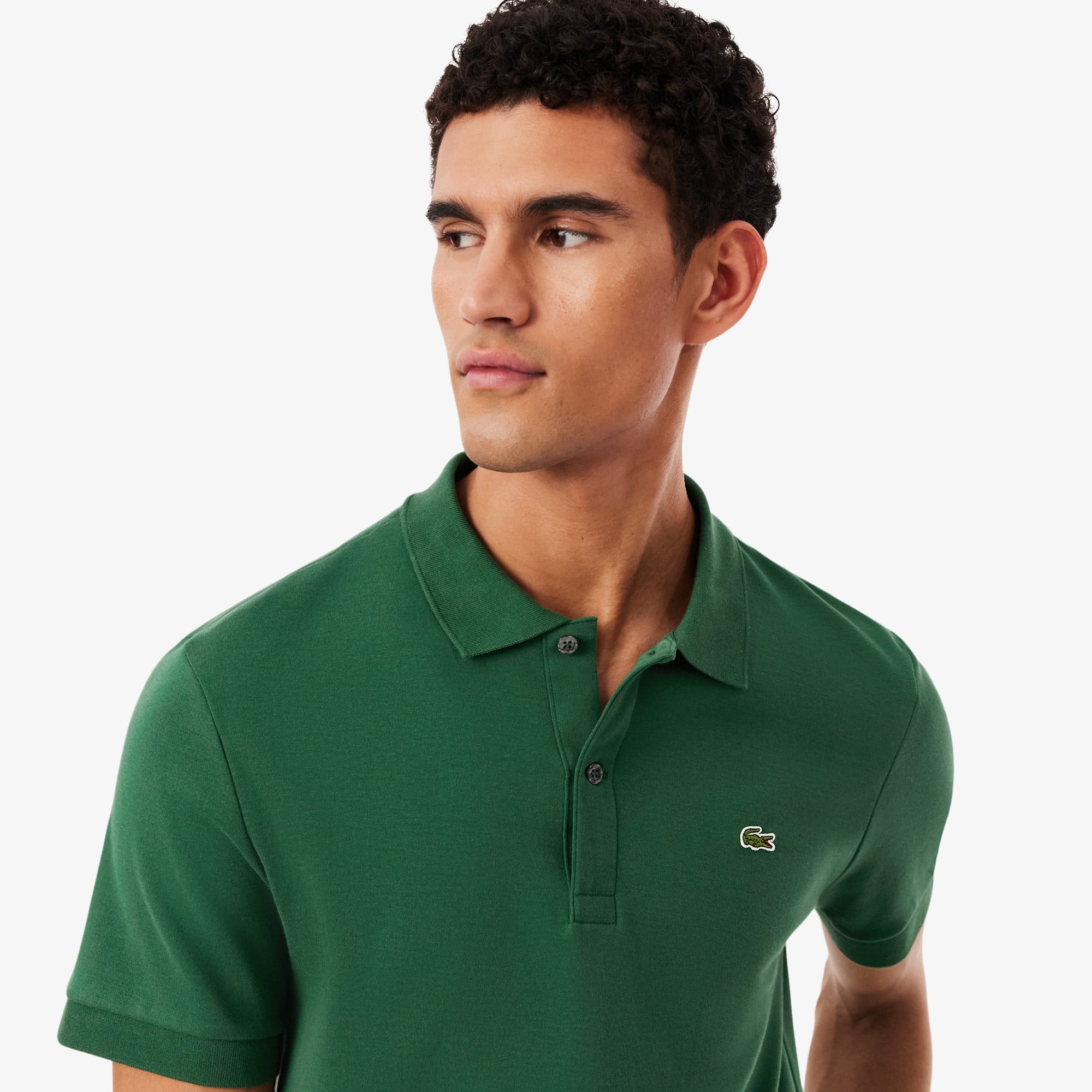 Lacoste Erkek Regular Fit Yeşil Polo görsel 2