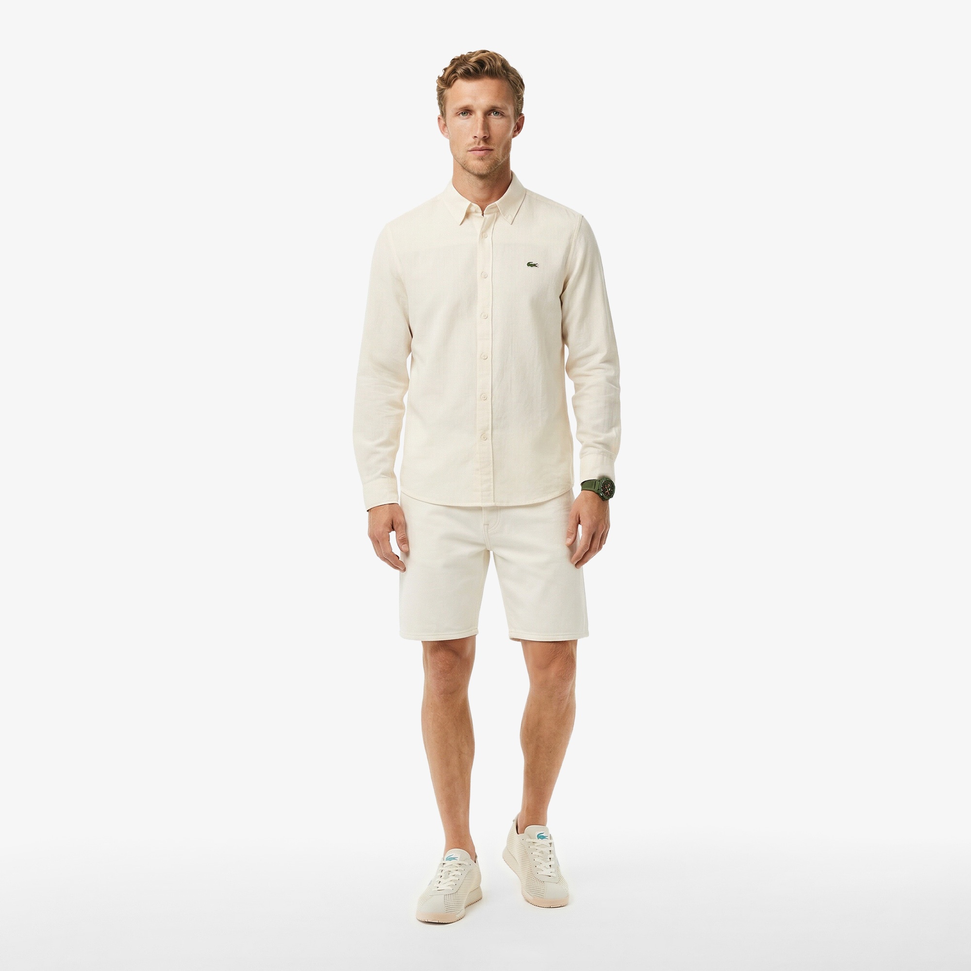 Erkek Regular Fit Bej Gömlek