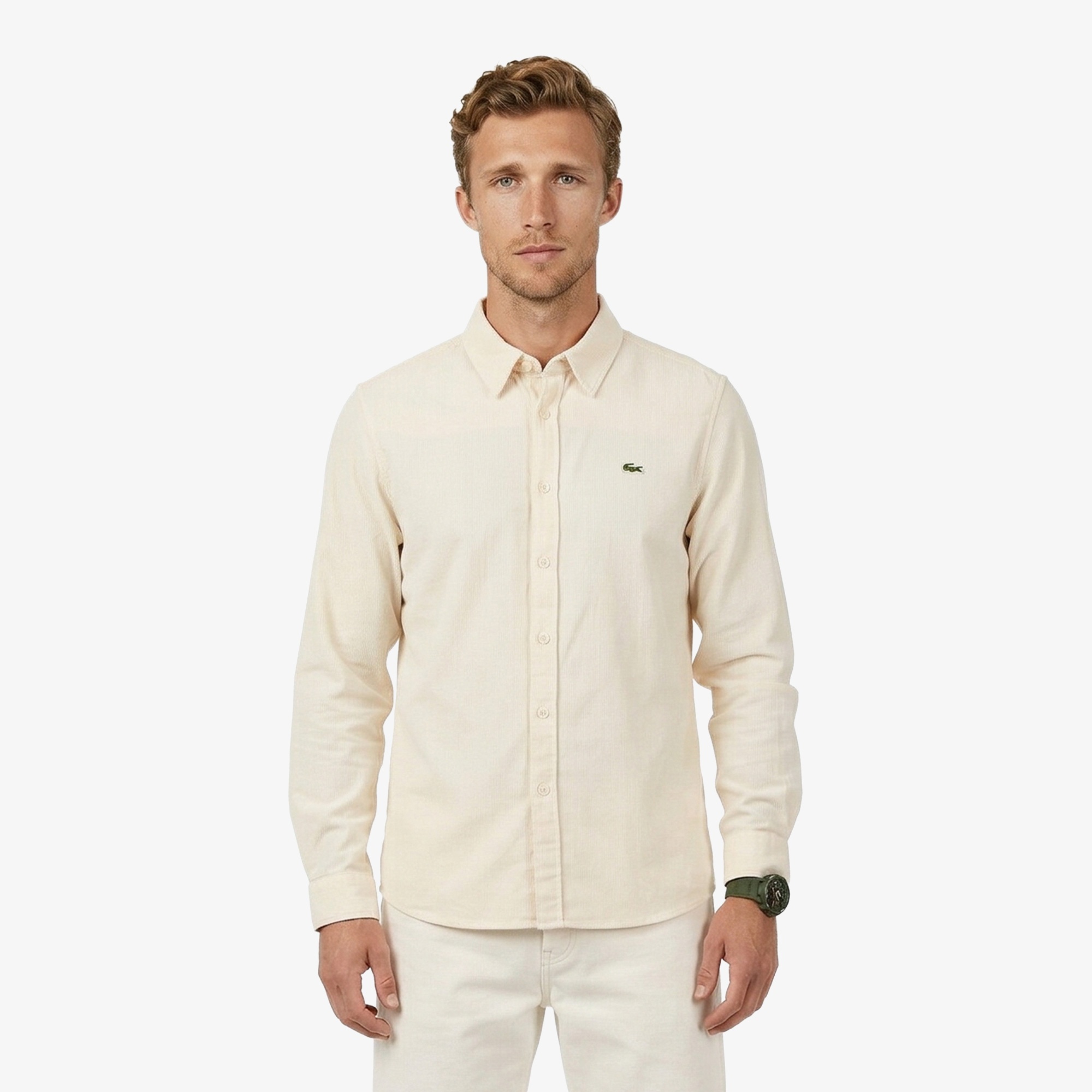 Erkek Regular Fit Bej Gömlek