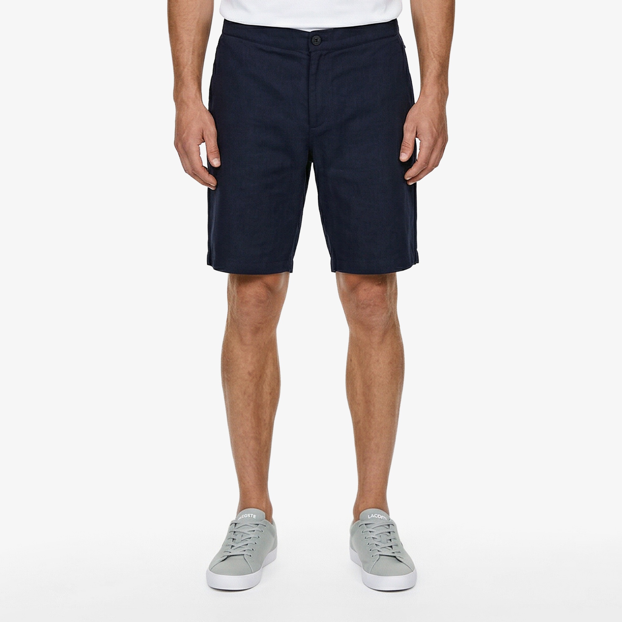 Erkek Tapered Fit Lacivert Bermuda Şort