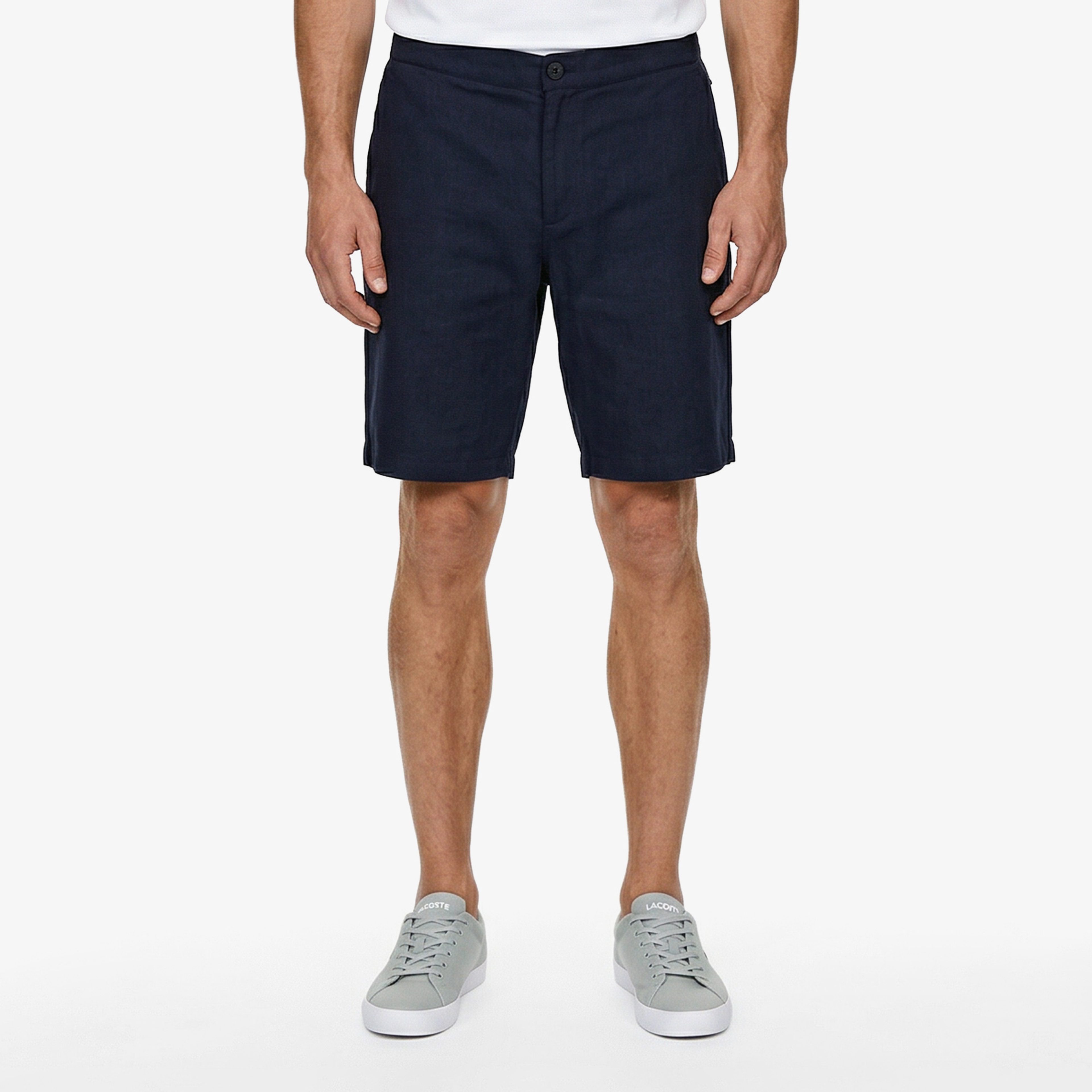 Erkek Tapered Fit Lacivert Bermuda Şort